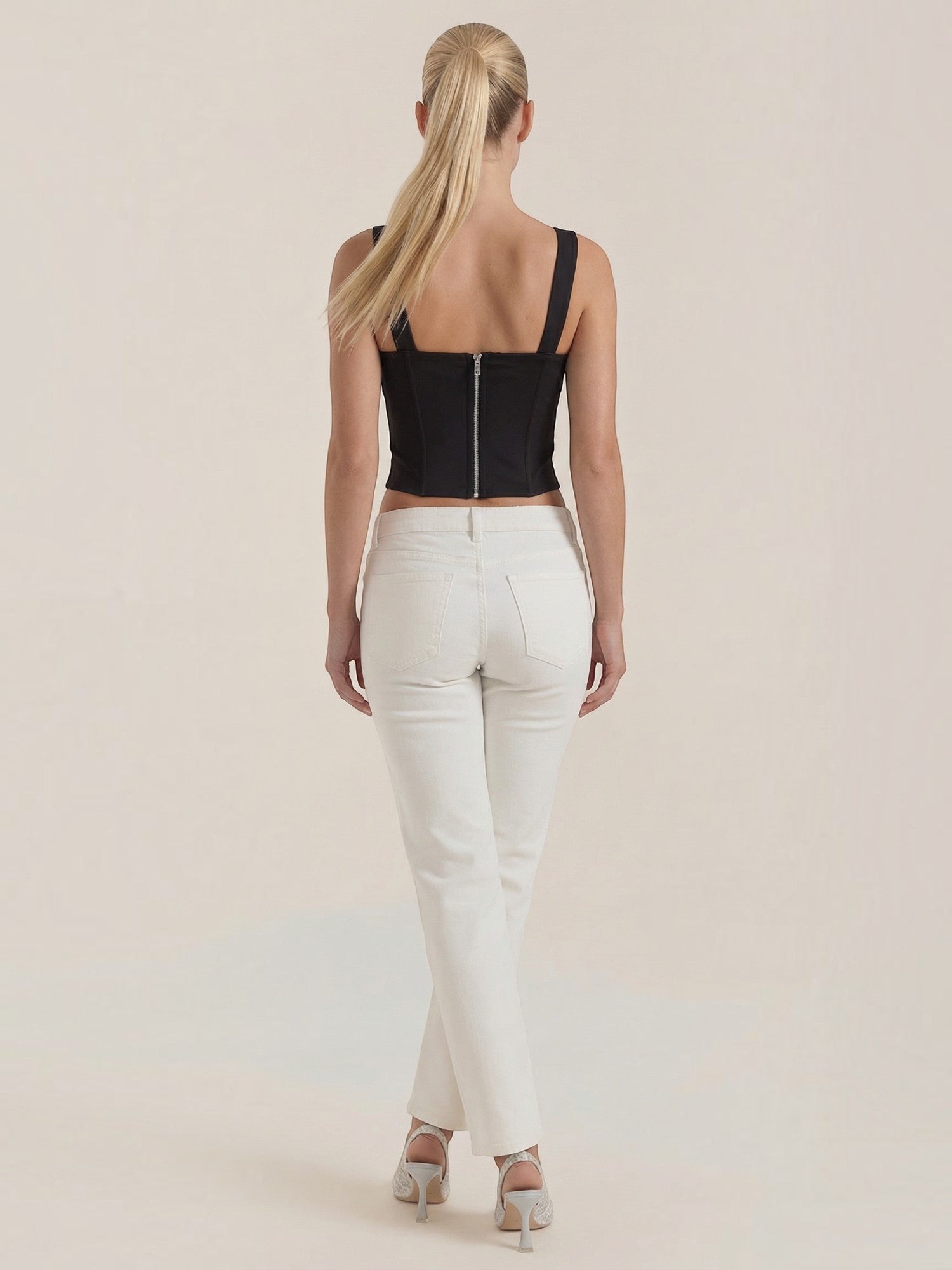 Square Neck Contour Tank Top
