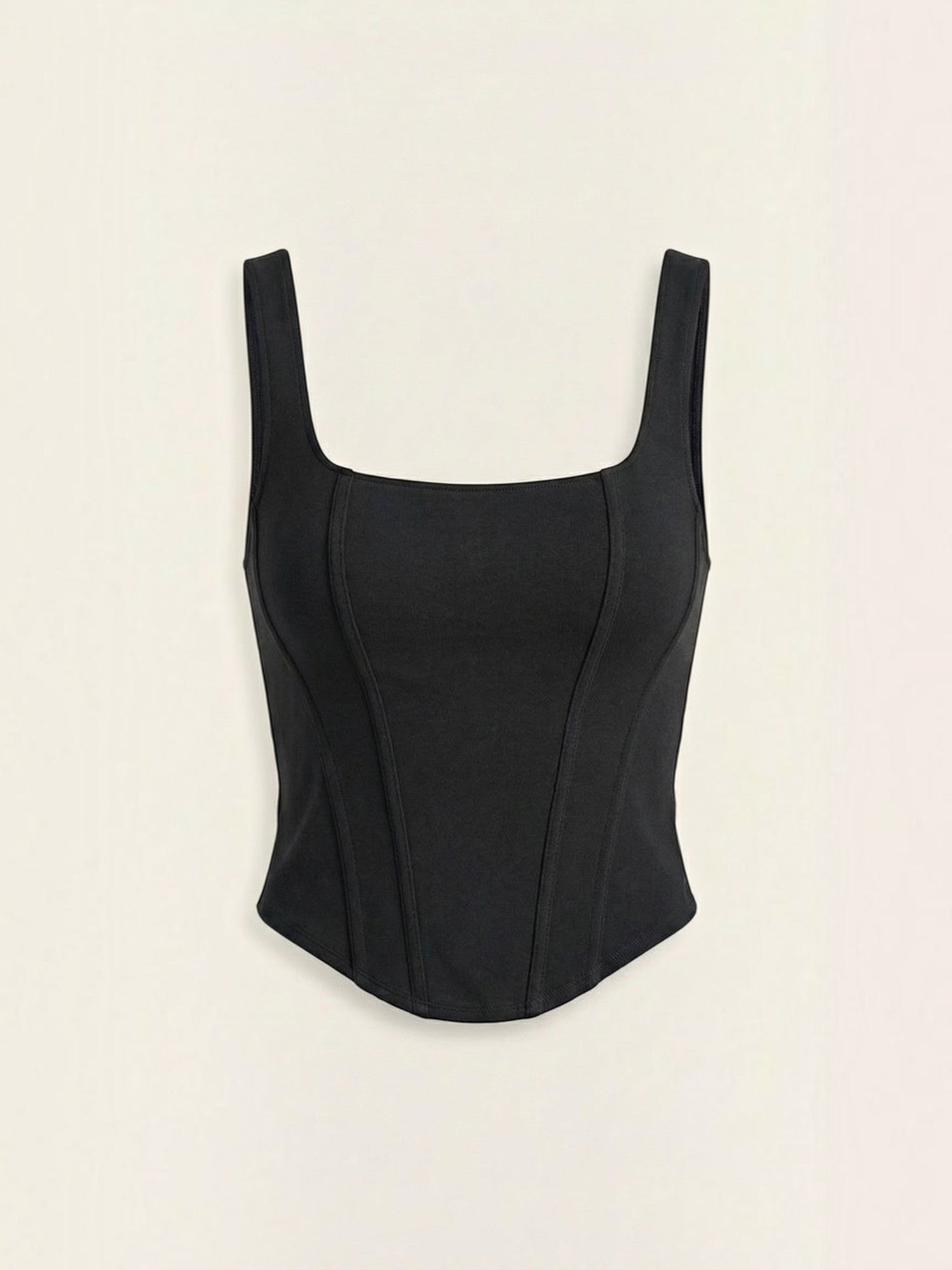 Square Neck Contour Tank Top