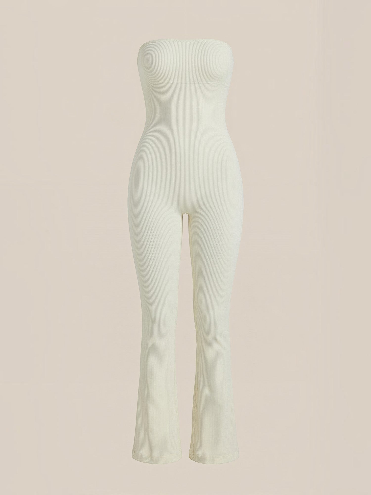 Strapless Flared Leg Jumpsuit