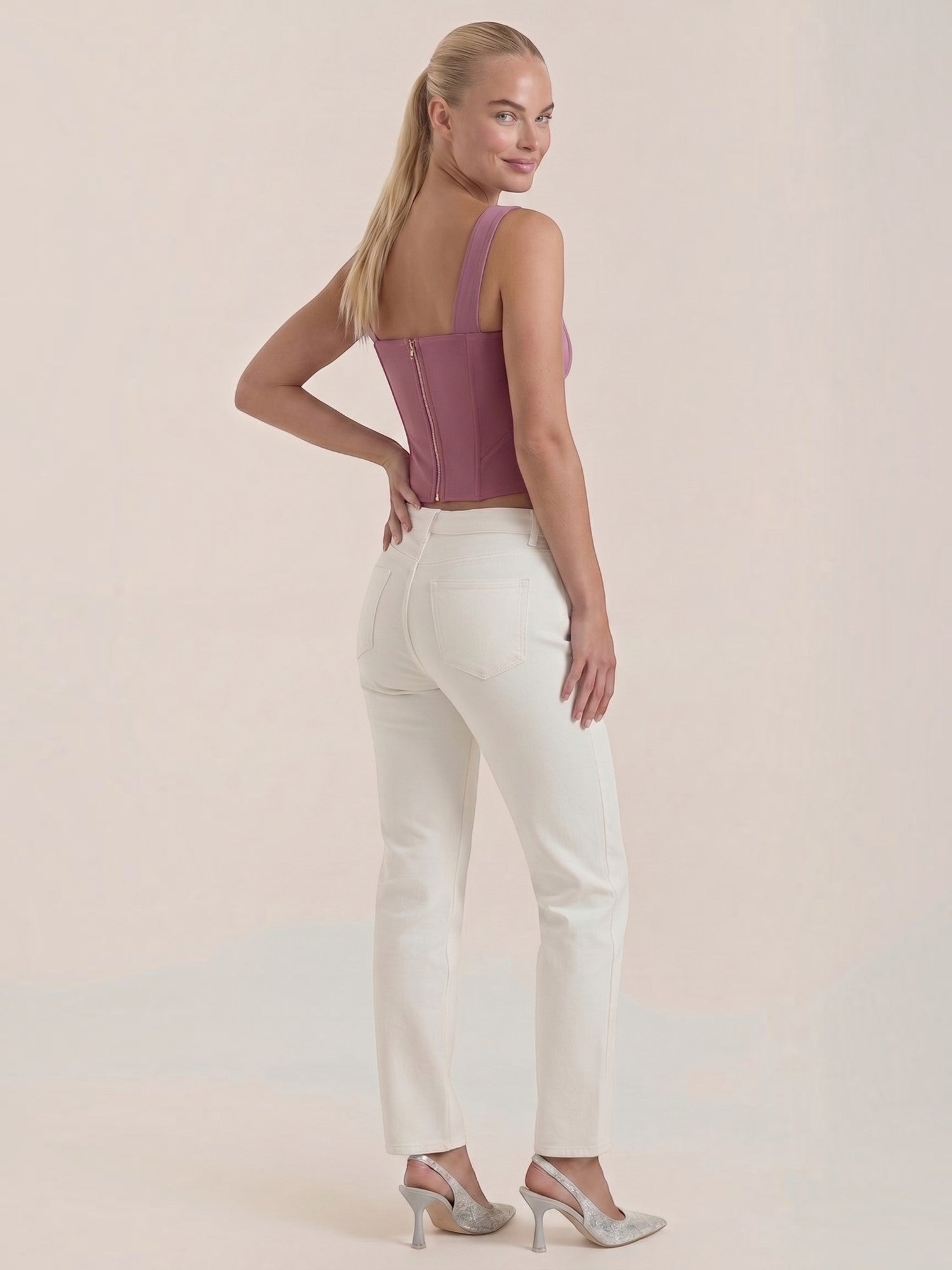 Square Neck Contour Tank Top
