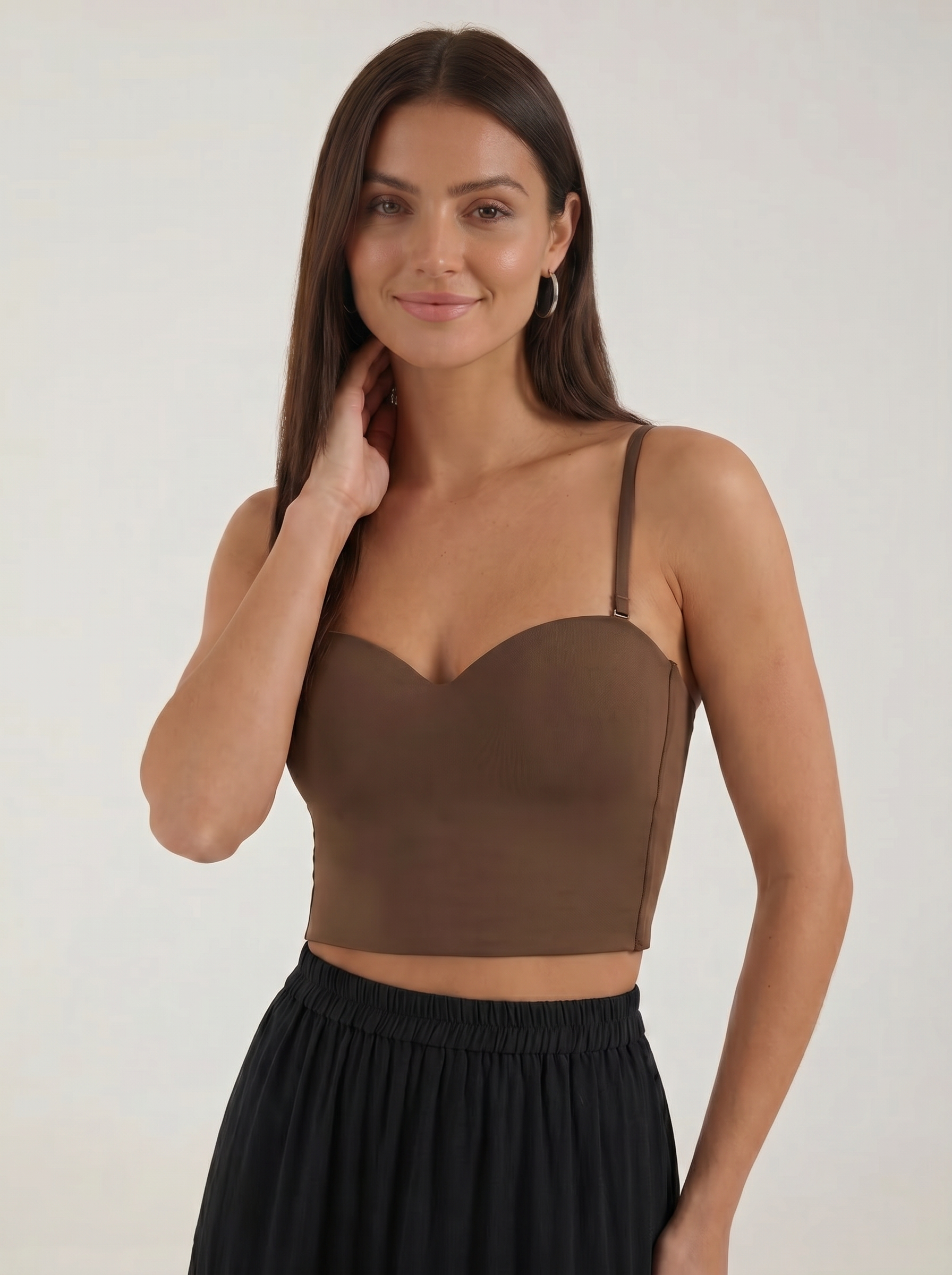 Sweetheart Neck Crop Top
