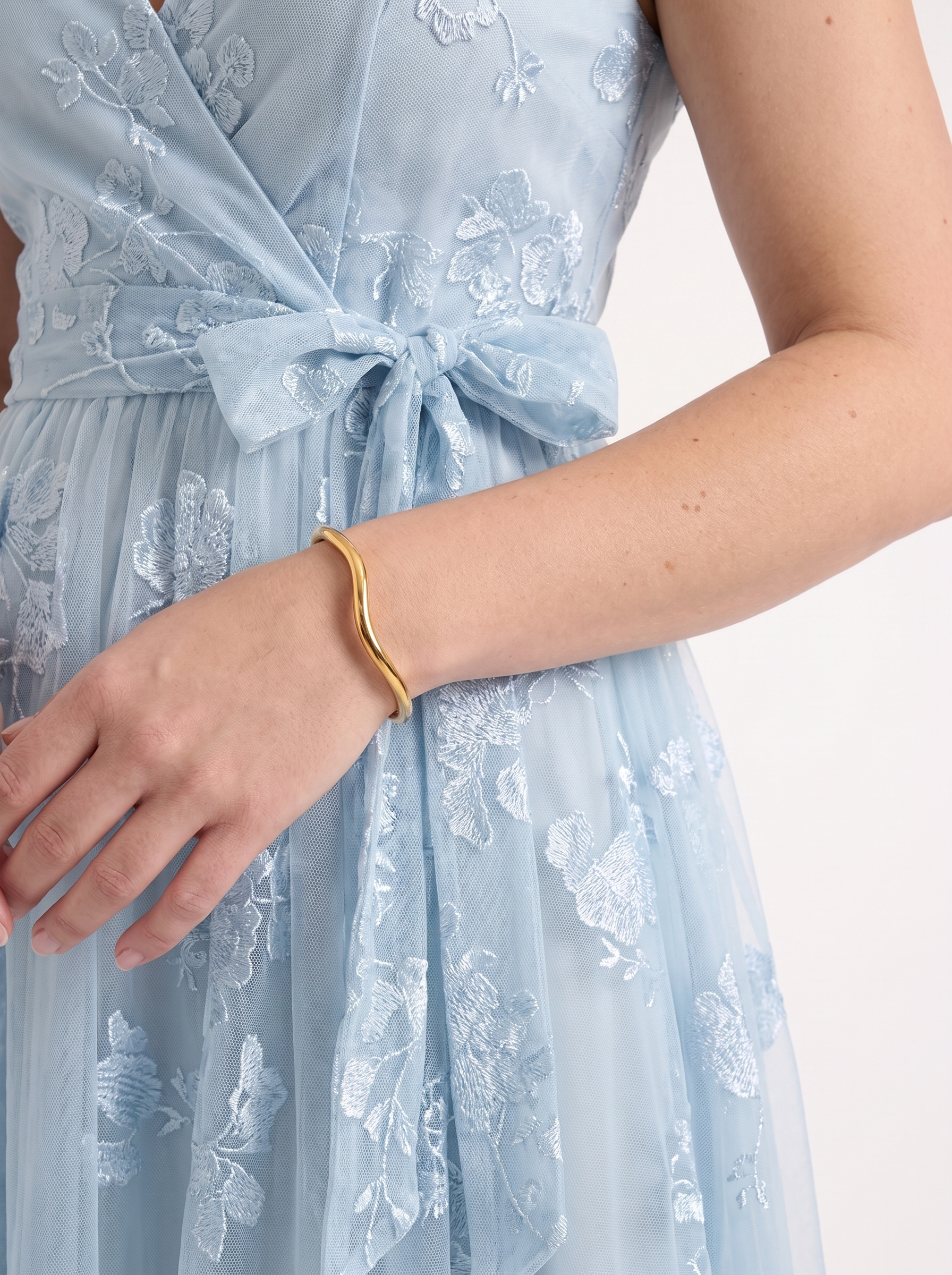Floral Wrap Midi Dress