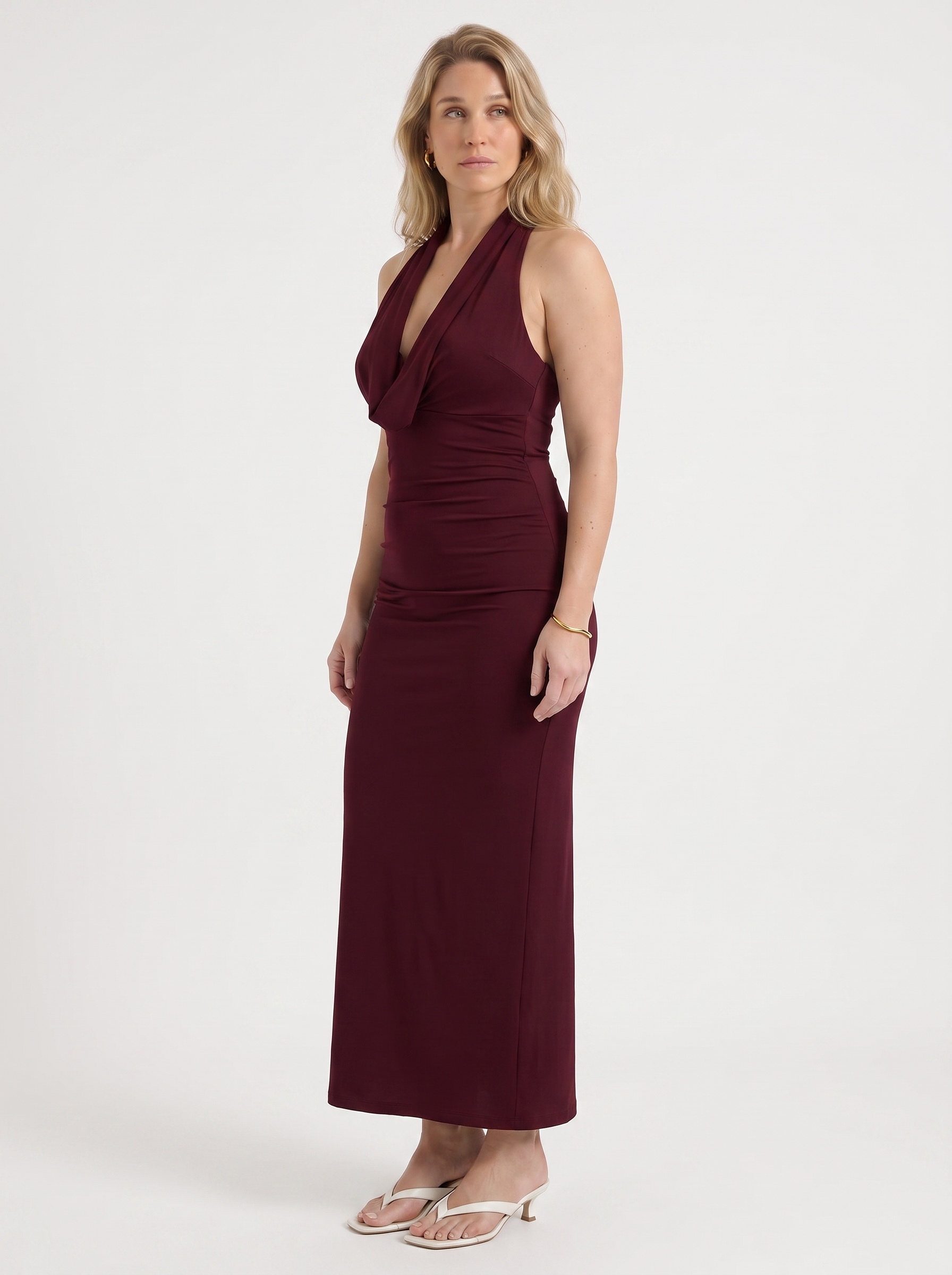 Cowl Neck Maxi Dress