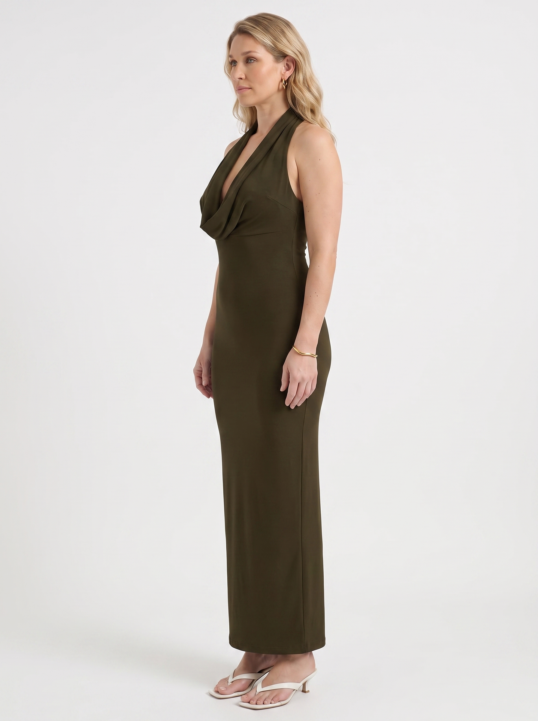 Cowl Neck Maxi Dress