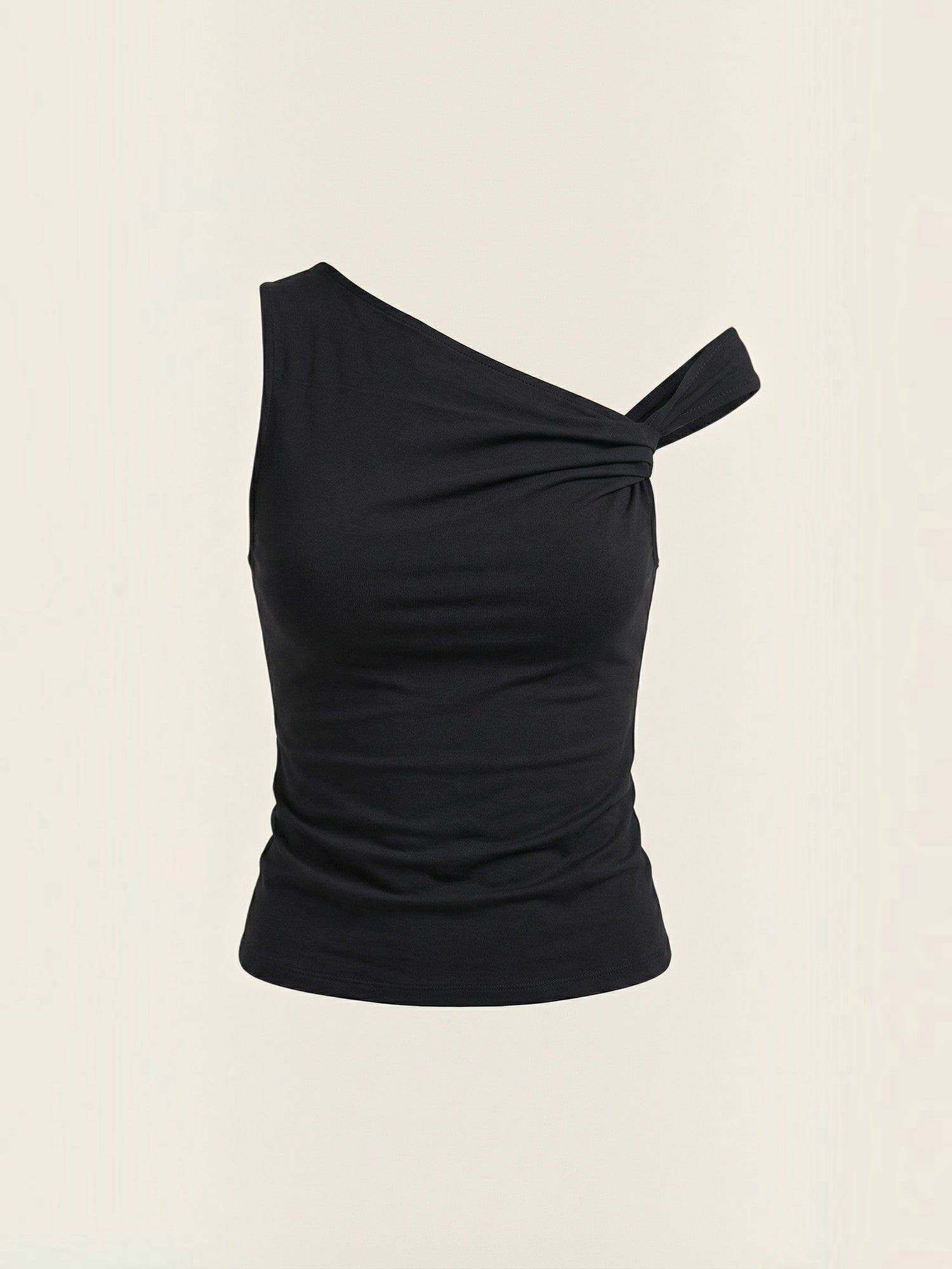 Asymmetric Off Shoulder Ruched Top