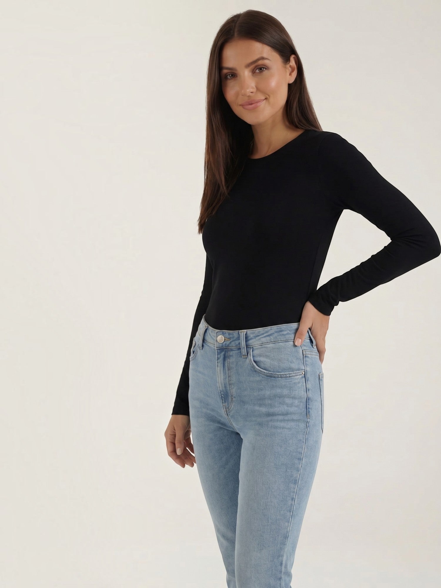 Classic Ribbed Long Sleeve Top