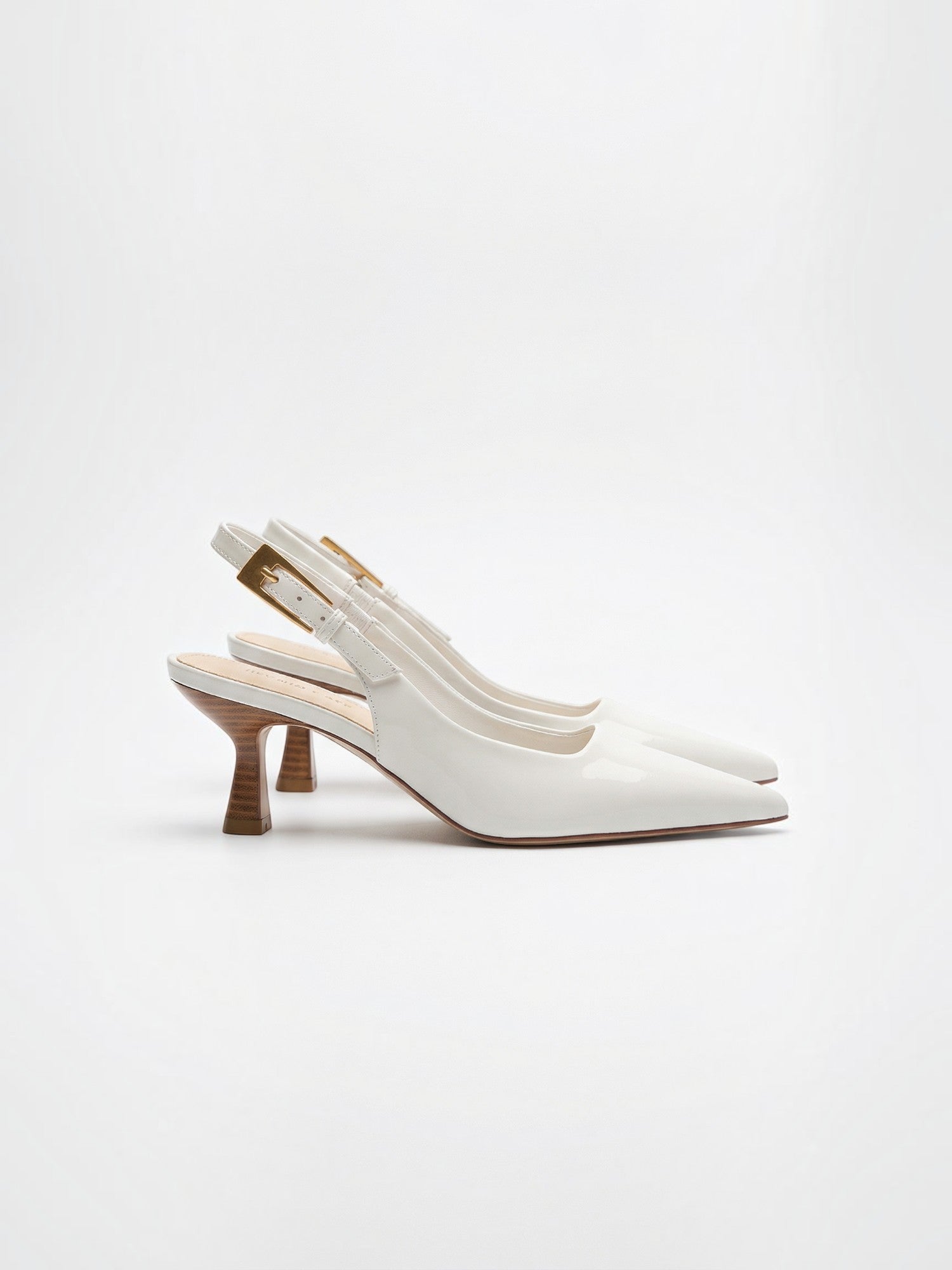 Patent Slingback Kitten Heels