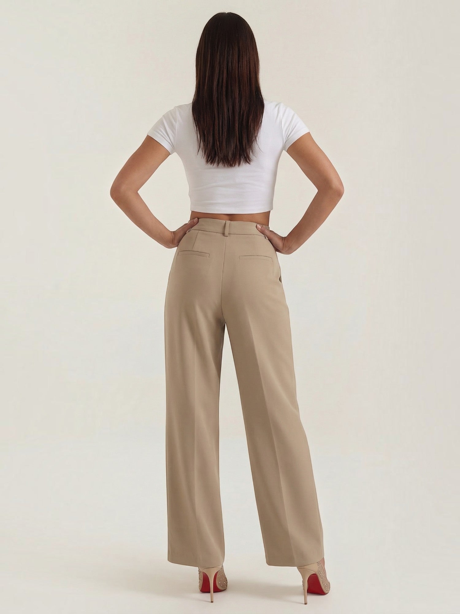 Straight Leg Tailored Trousers