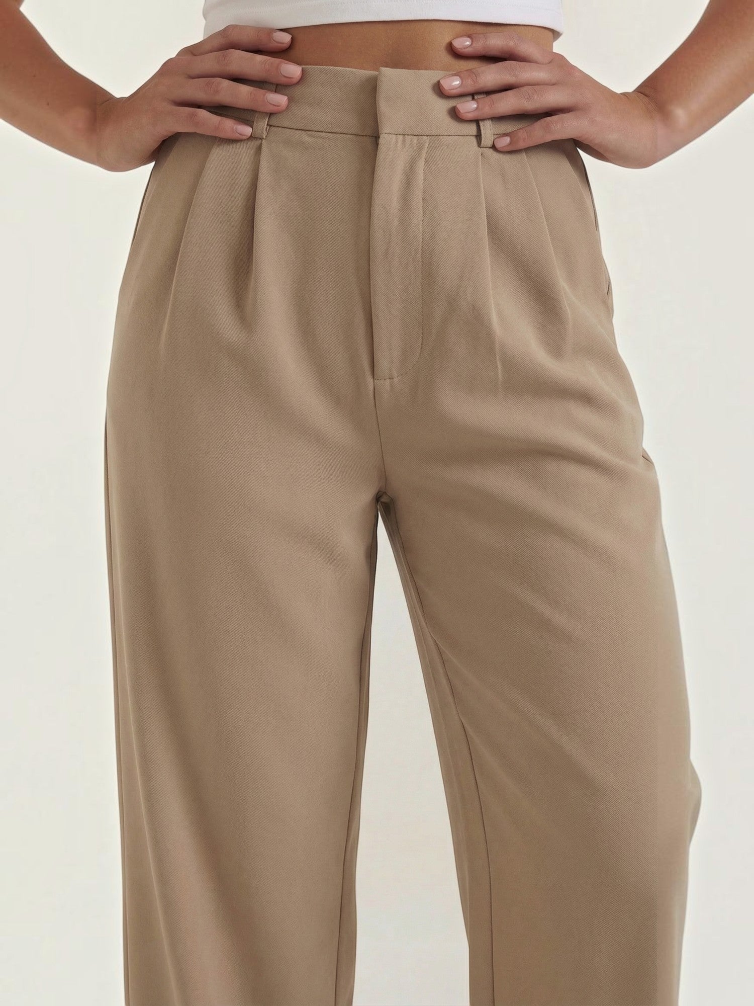 Straight Leg Tailored Trousers