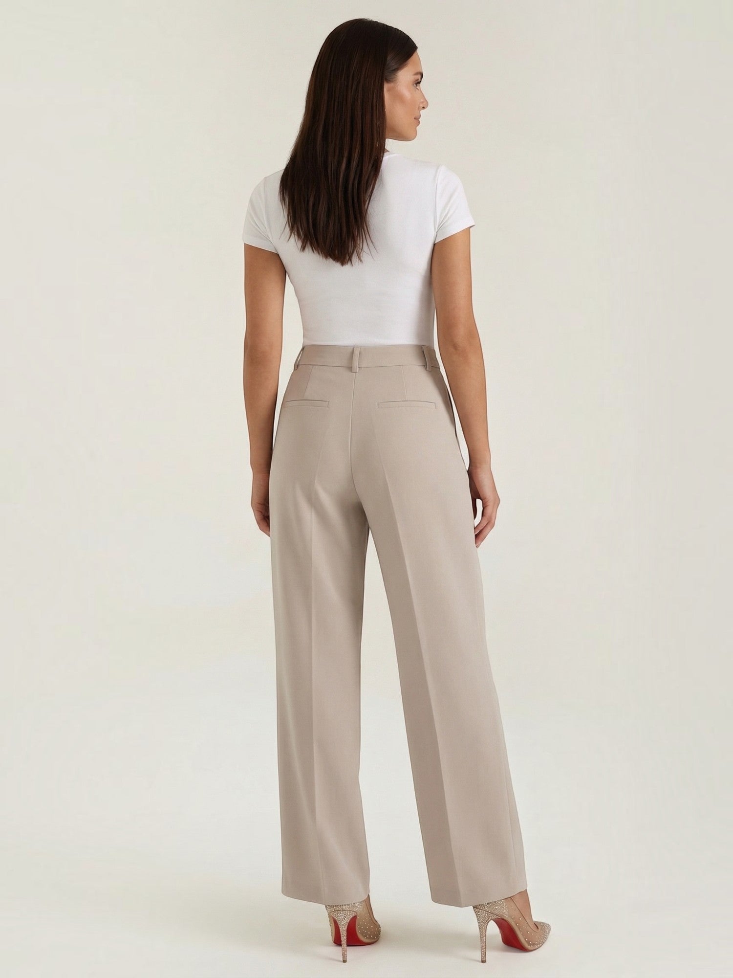 Straight Leg Tailored Trousers