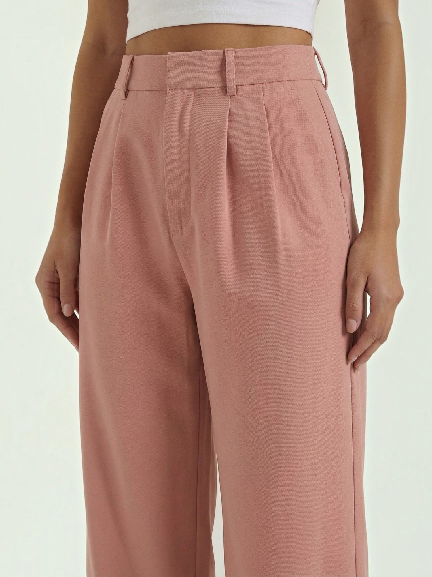 Straight Leg Tailored Trousers