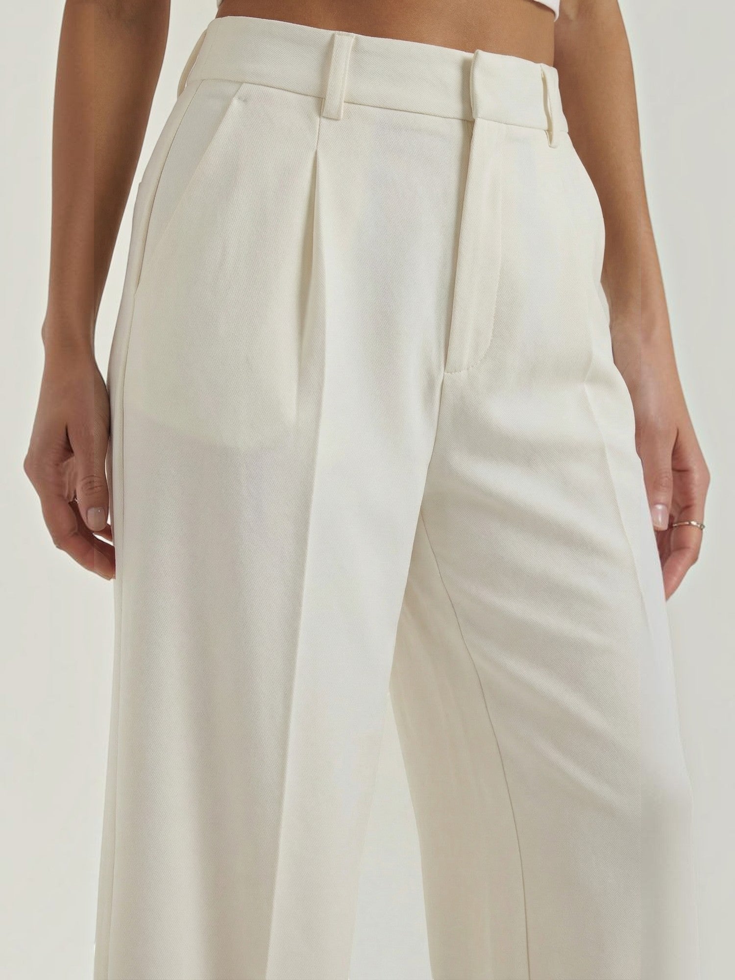 Straight Leg Tailored Trousers