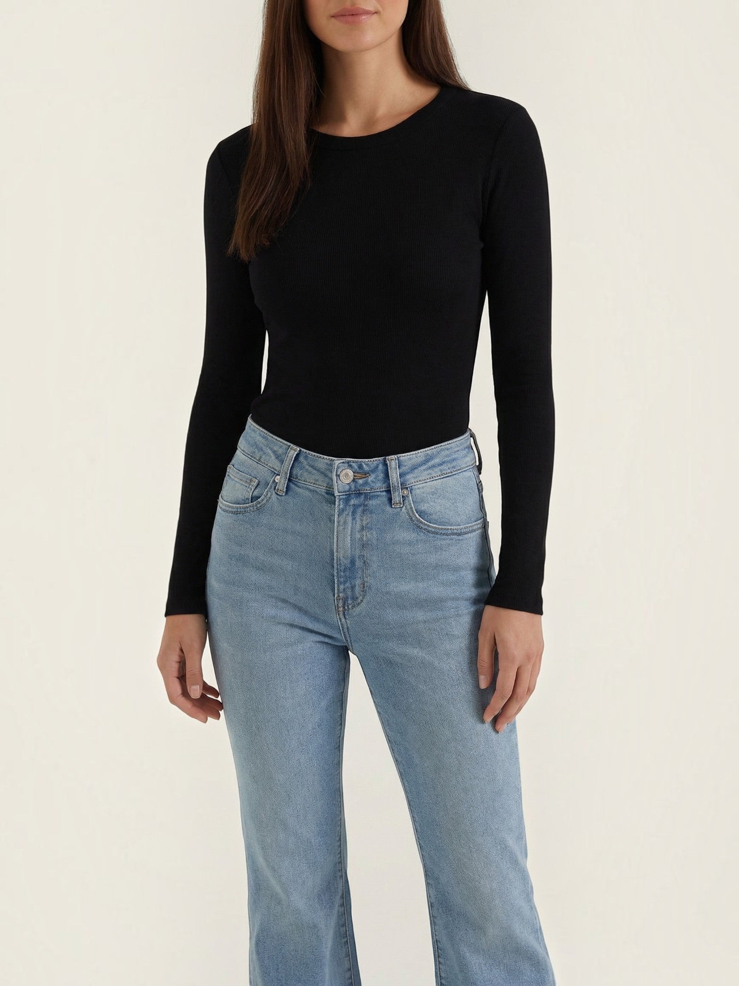 Classic Ribbed Long Sleeve Top