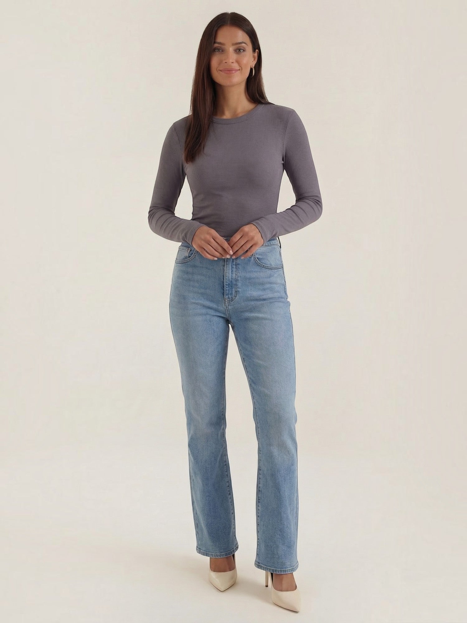Classic Ribbed Long Sleeve Top