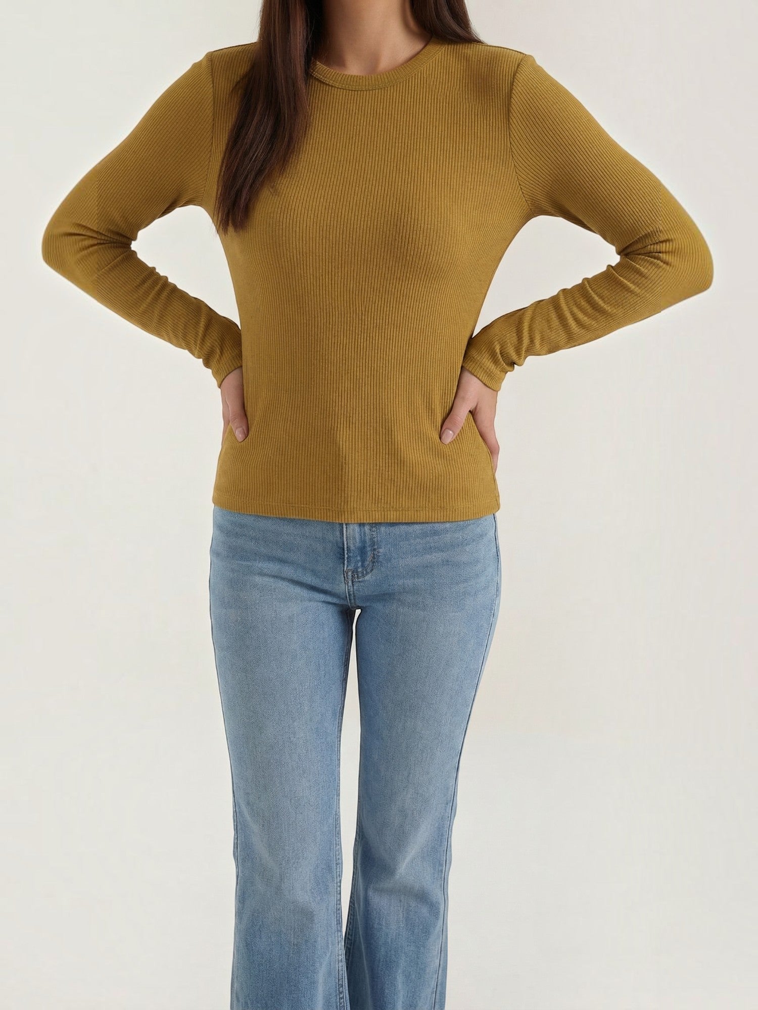 Classic Ribbed Long Sleeve Top