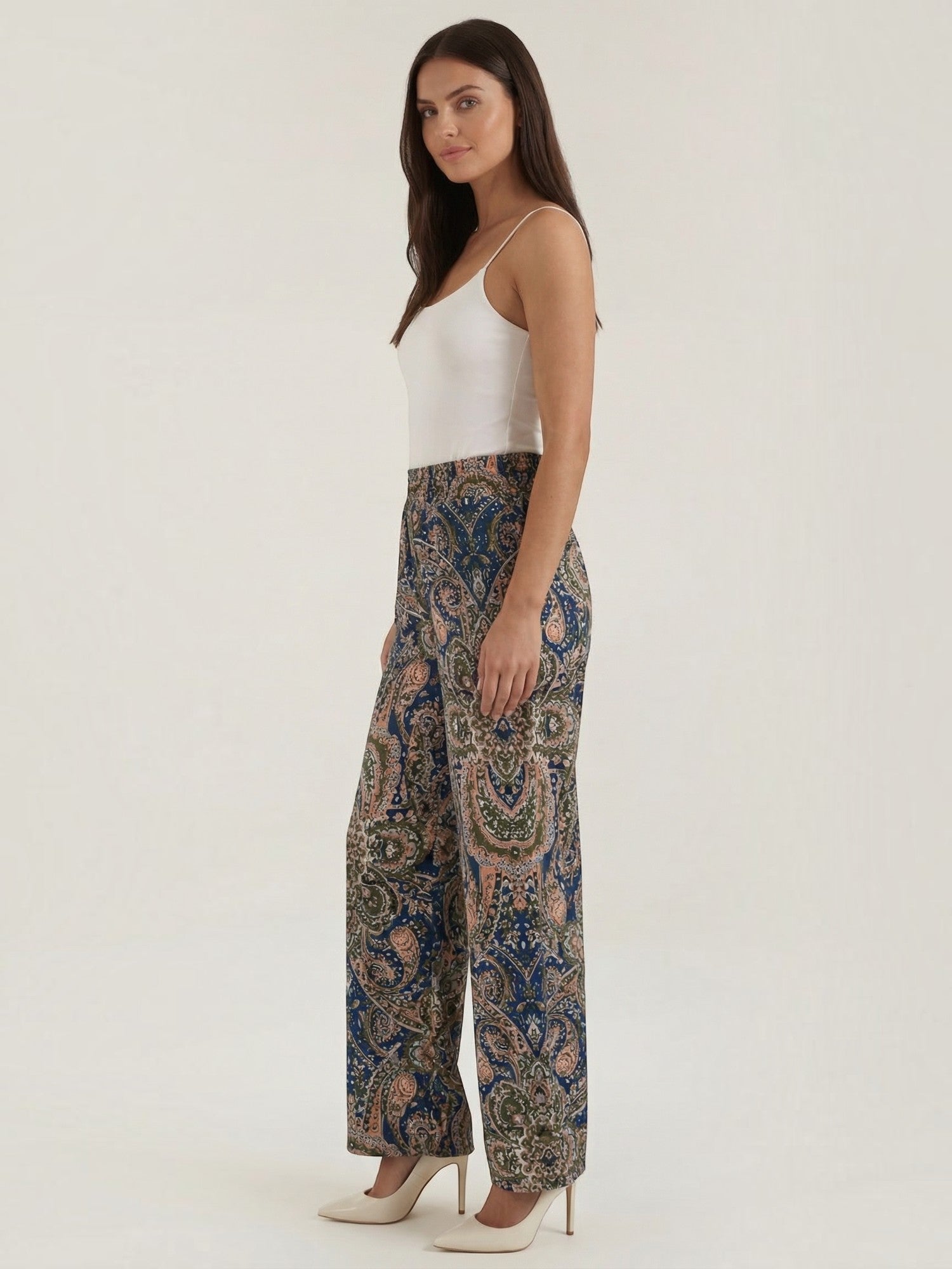 Paisley Wide Leg Pants