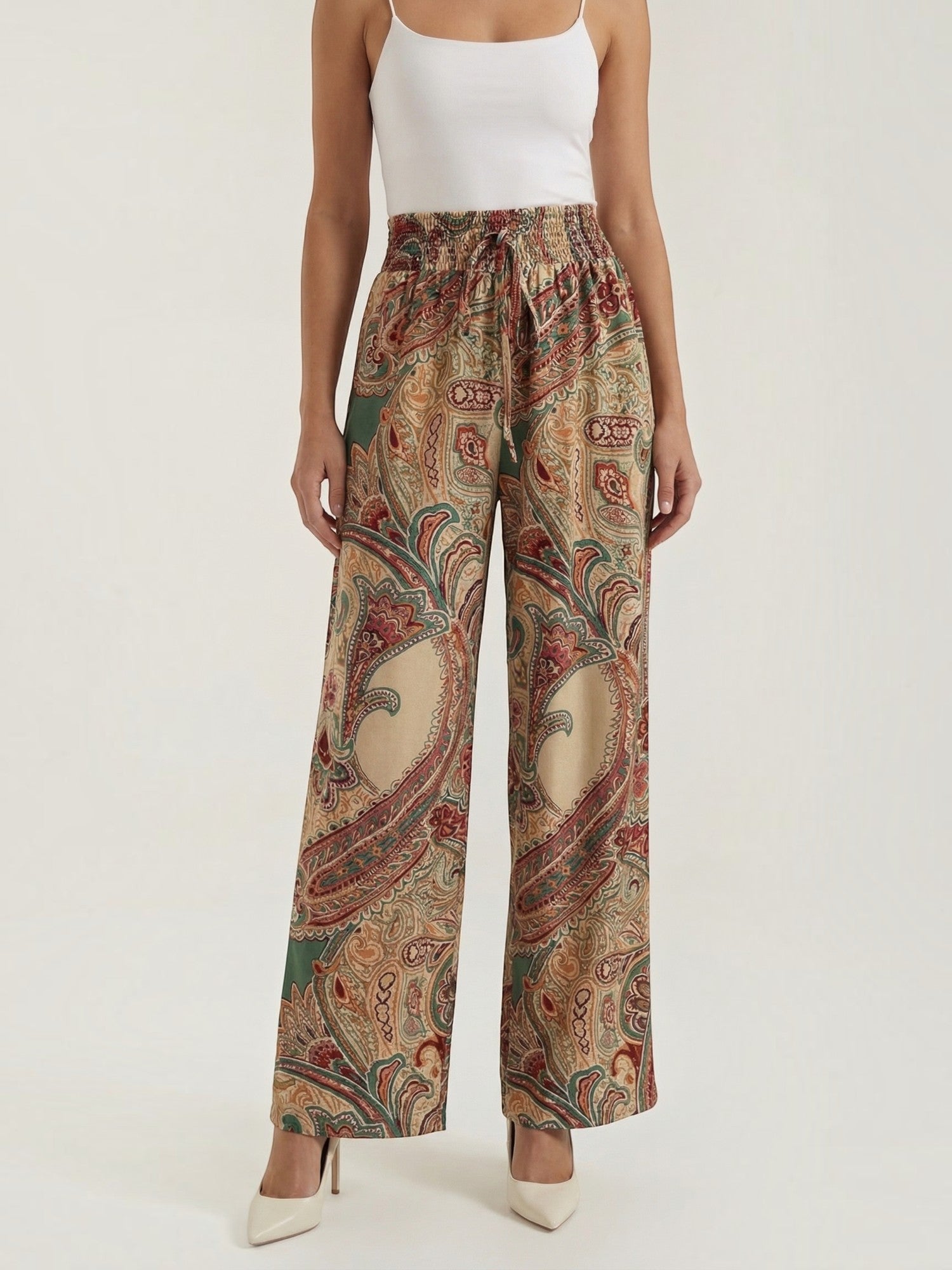 Paisley Wide Leg Pants