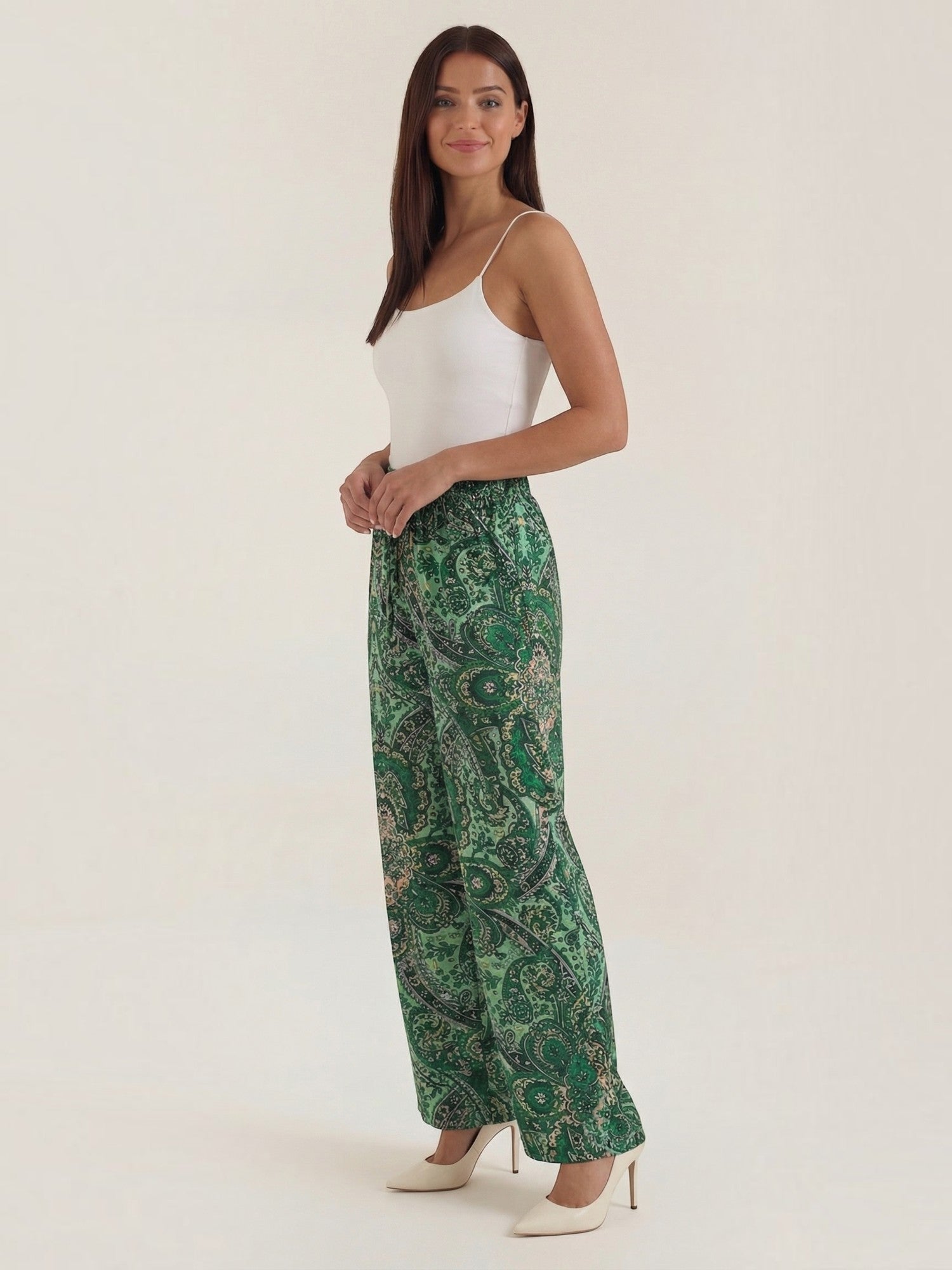 Paisley Wide Leg Pants