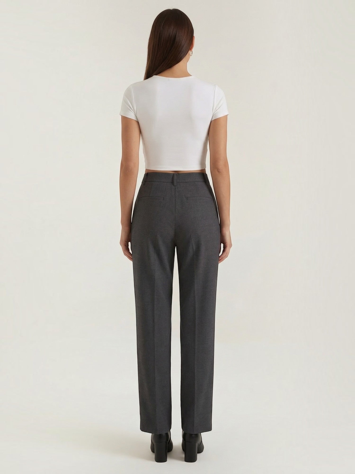 Tailored Wide Leg Trousers