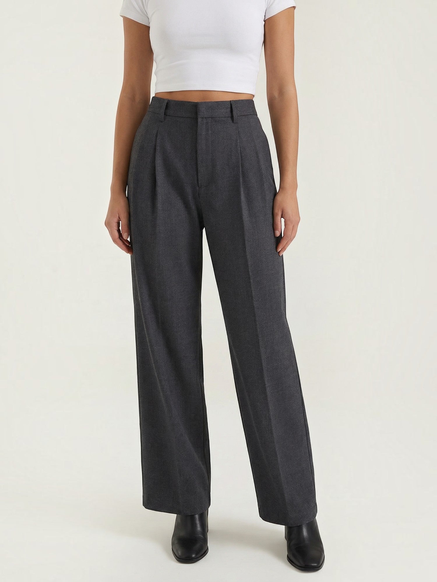 Tailored Wide Leg Trousers