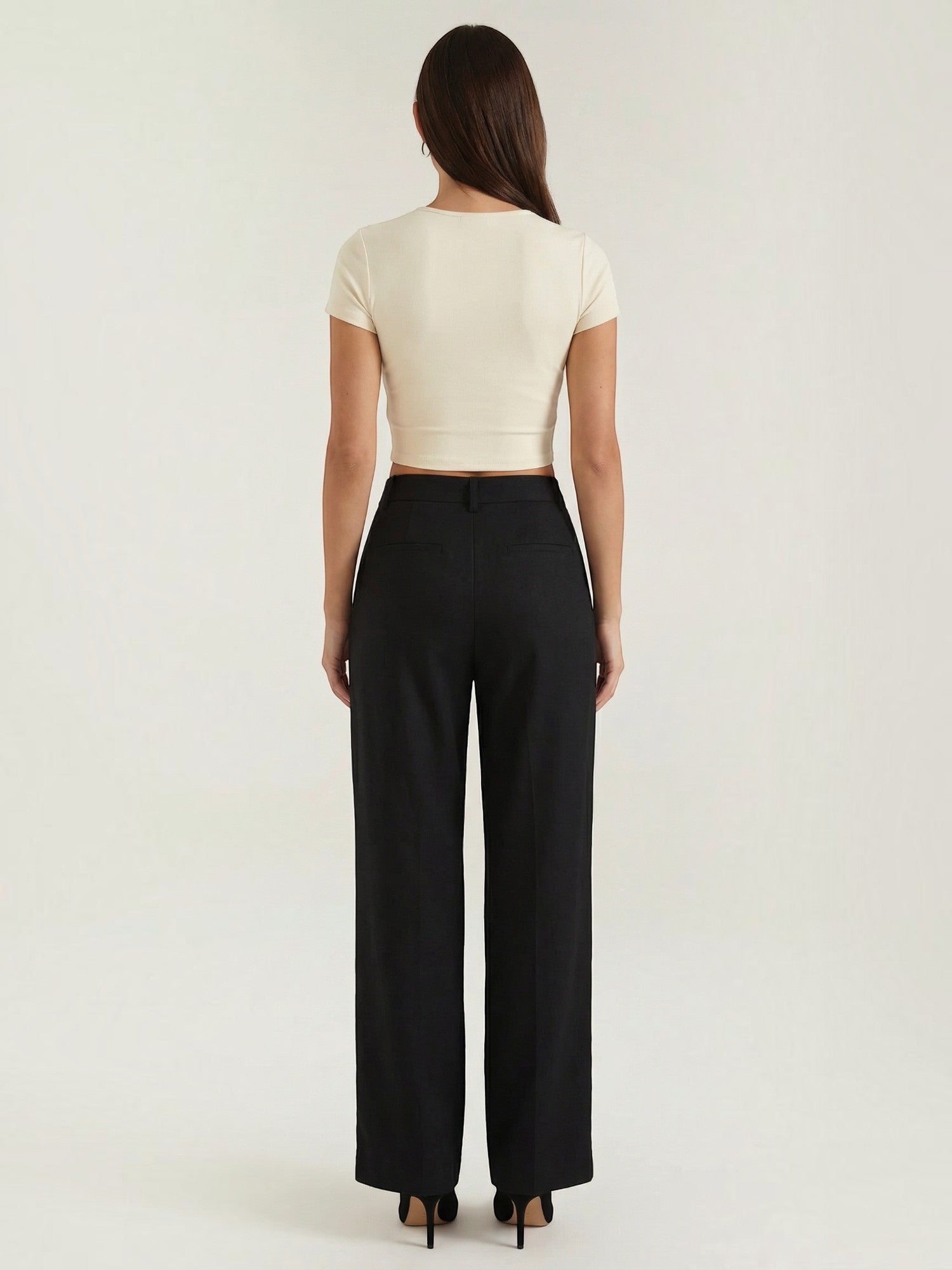 Tailored Wide Leg Trousers