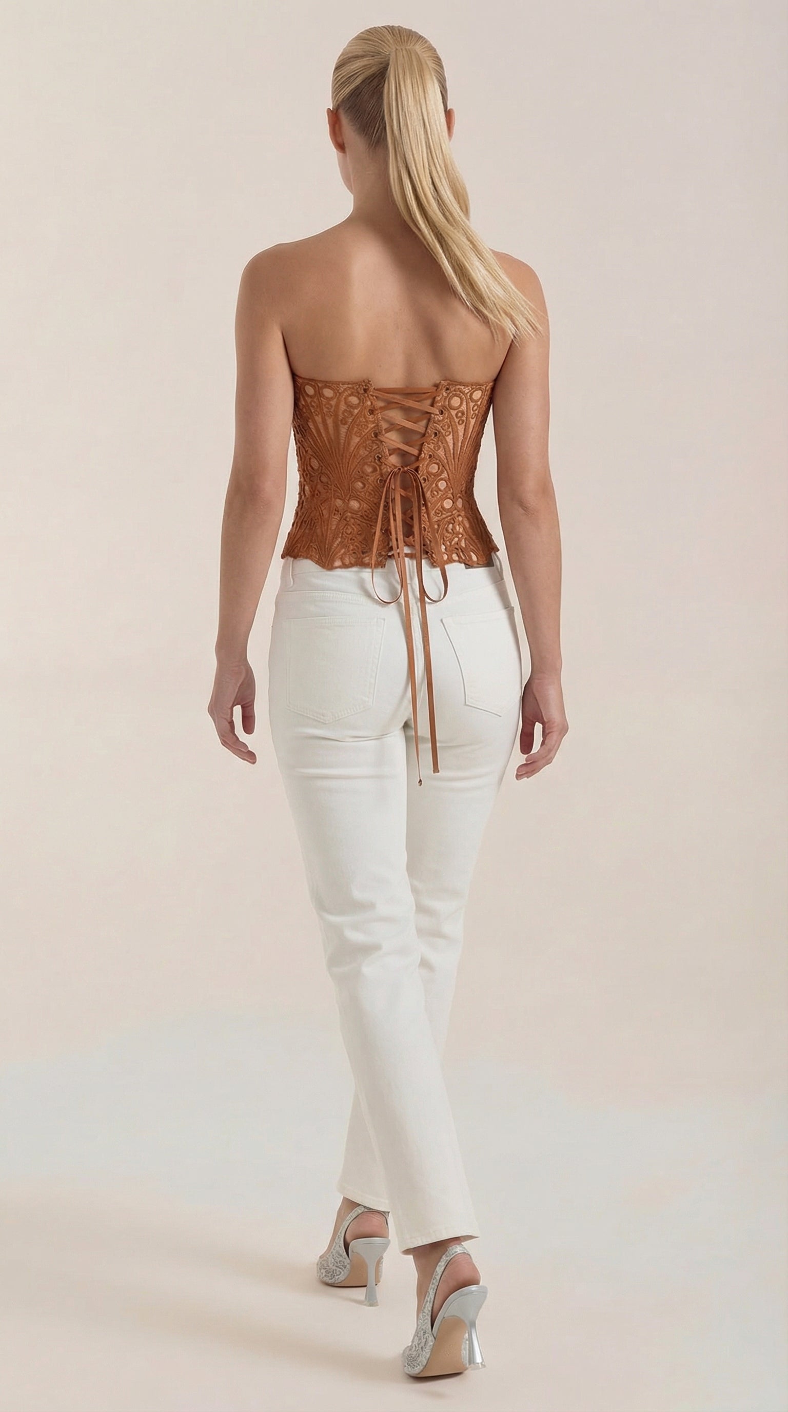 Lace Strapless Corset Top