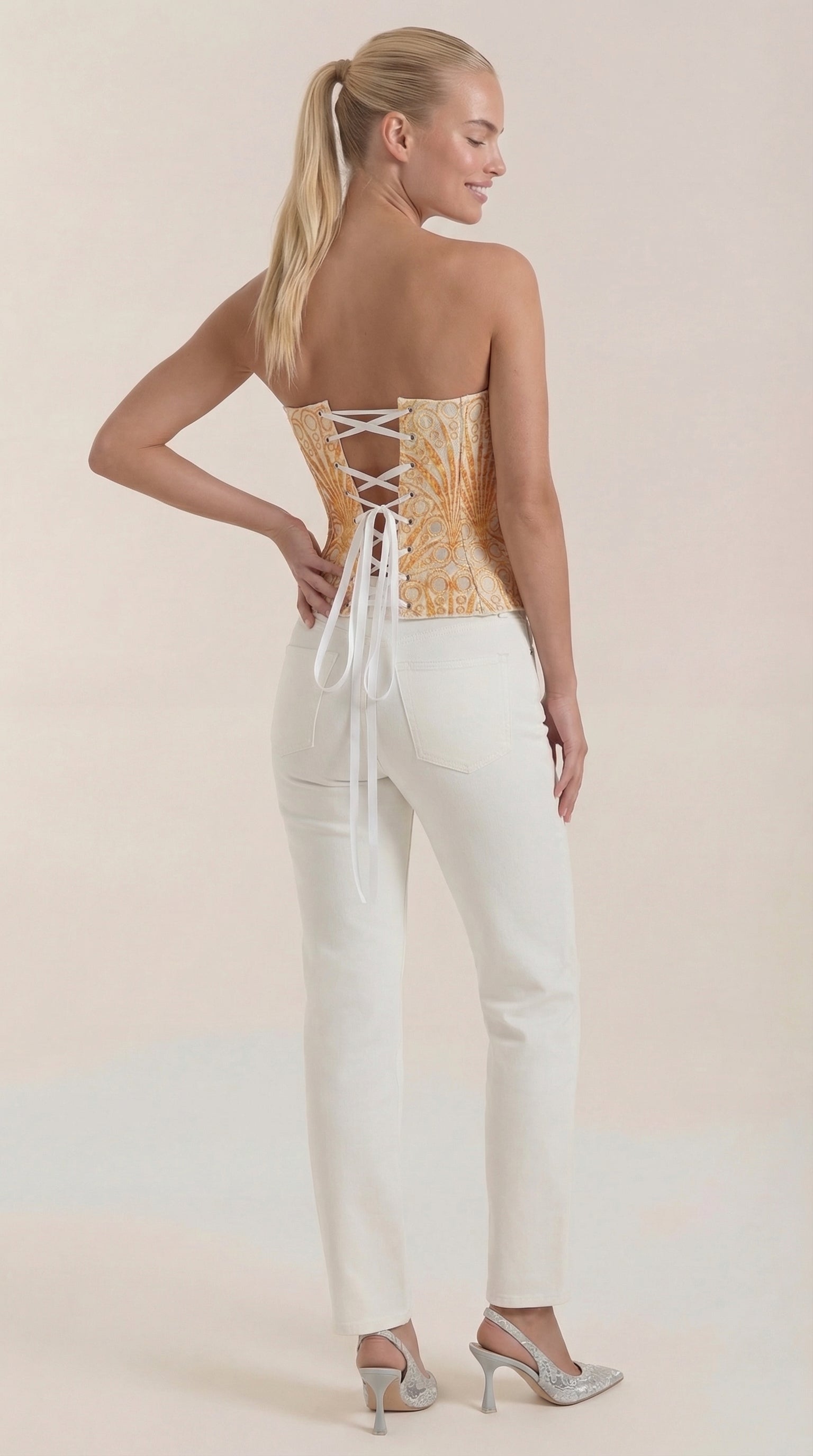 Lace Strapless Corset Top