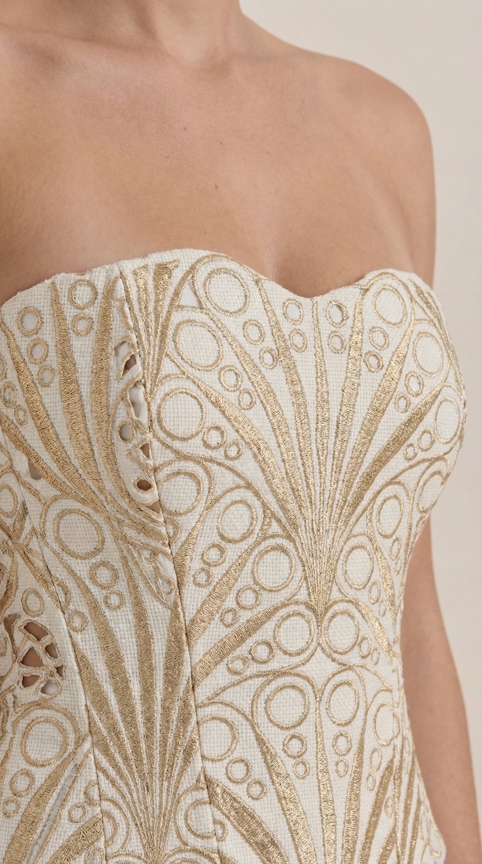 Lace Strapless Corset Top