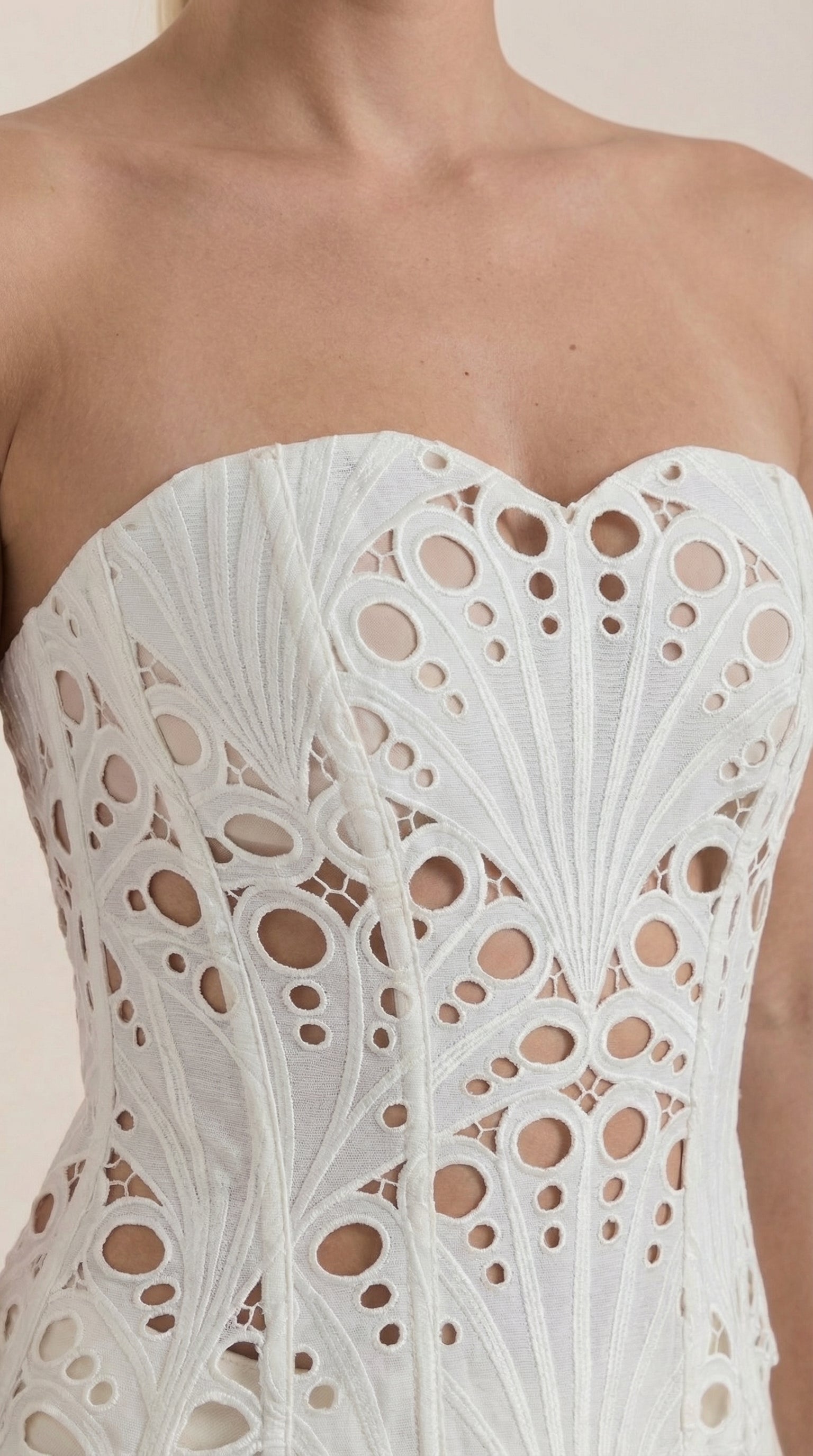 Lace Strapless Corset Top