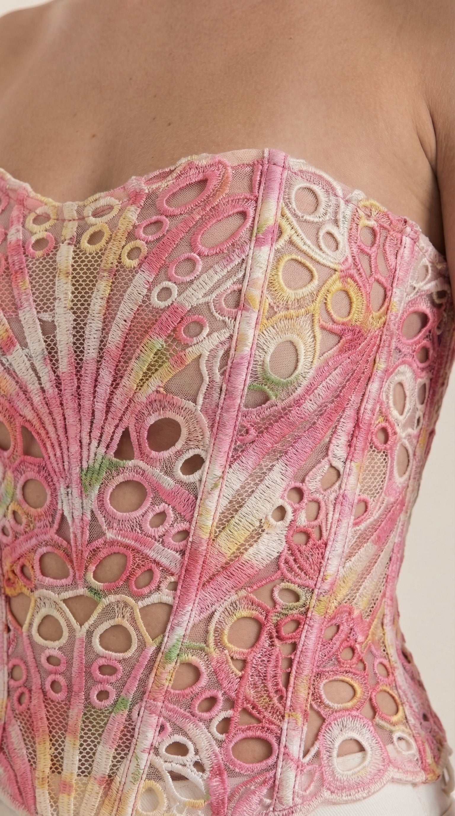 Lace Strapless Corset Top