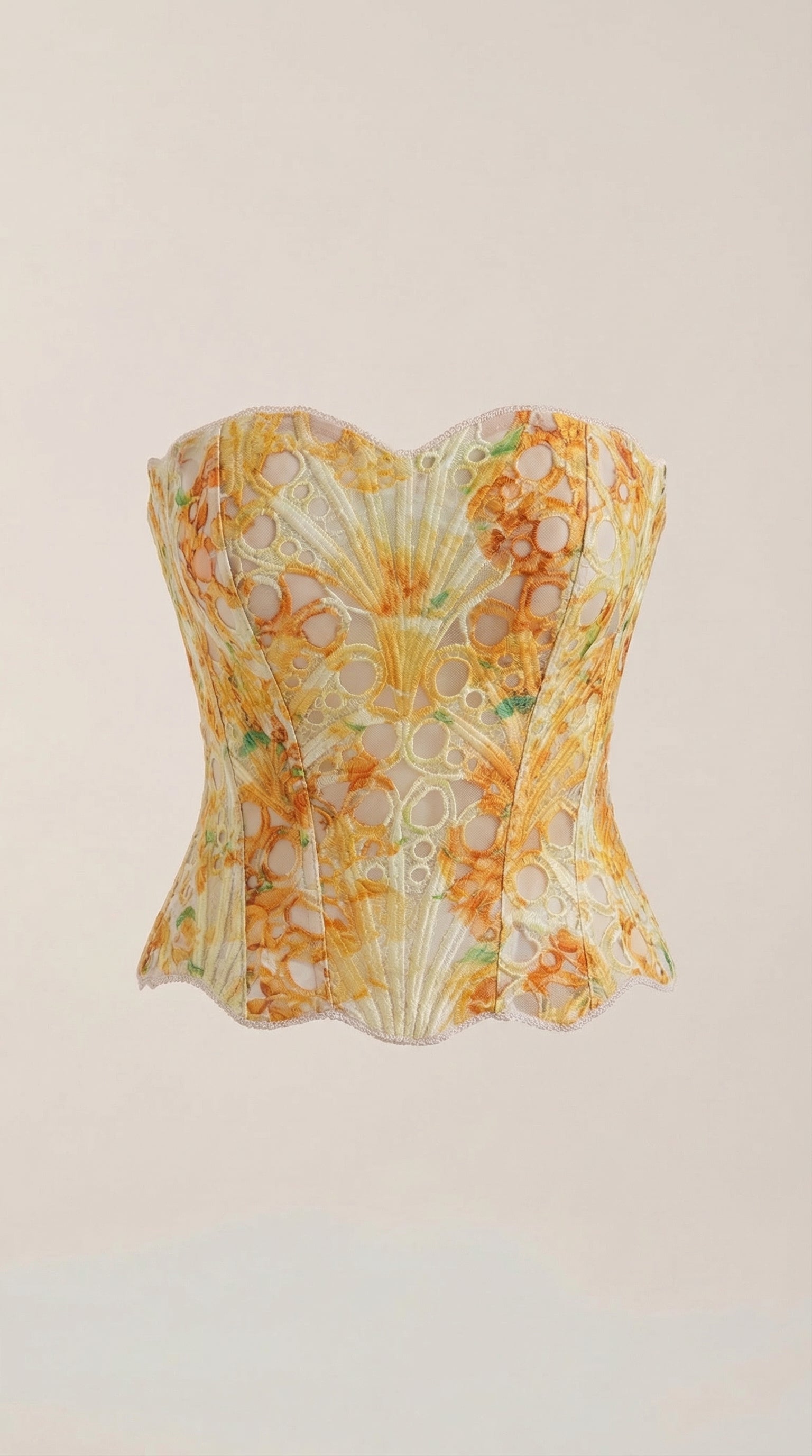 Lace Strapless Corset Top
