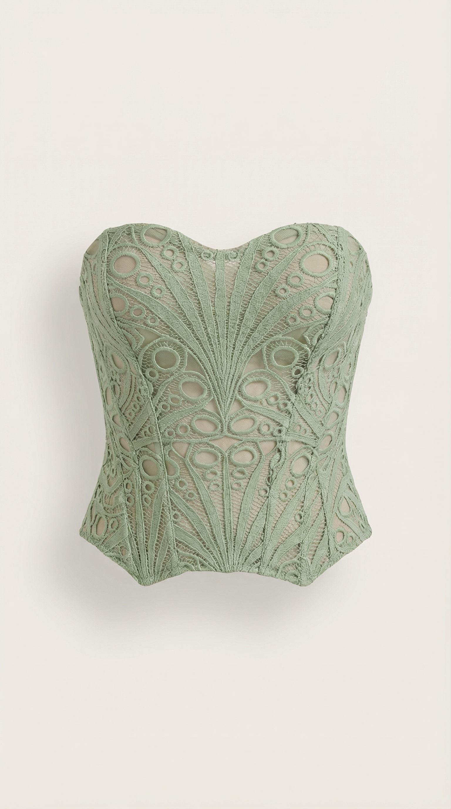 Lace Strapless Corset Top