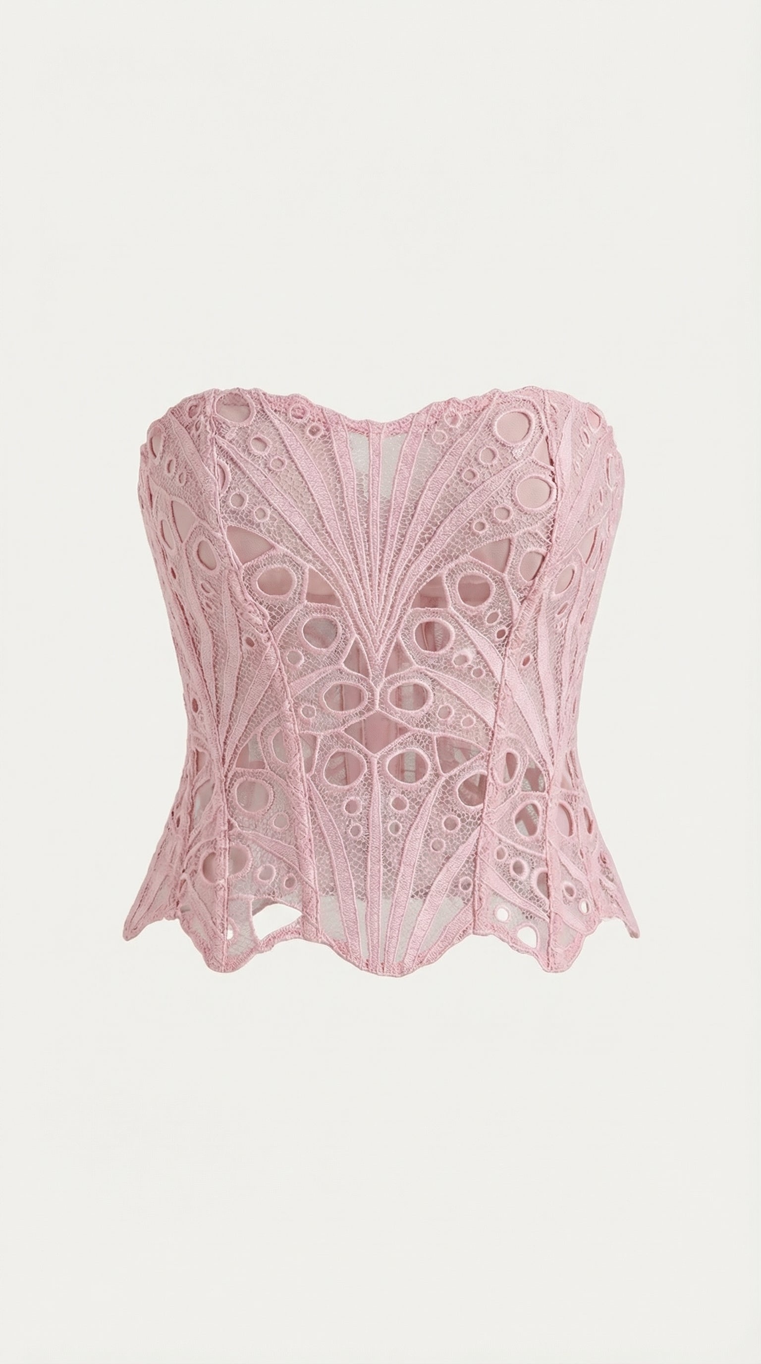 Lace Strapless Corset Top