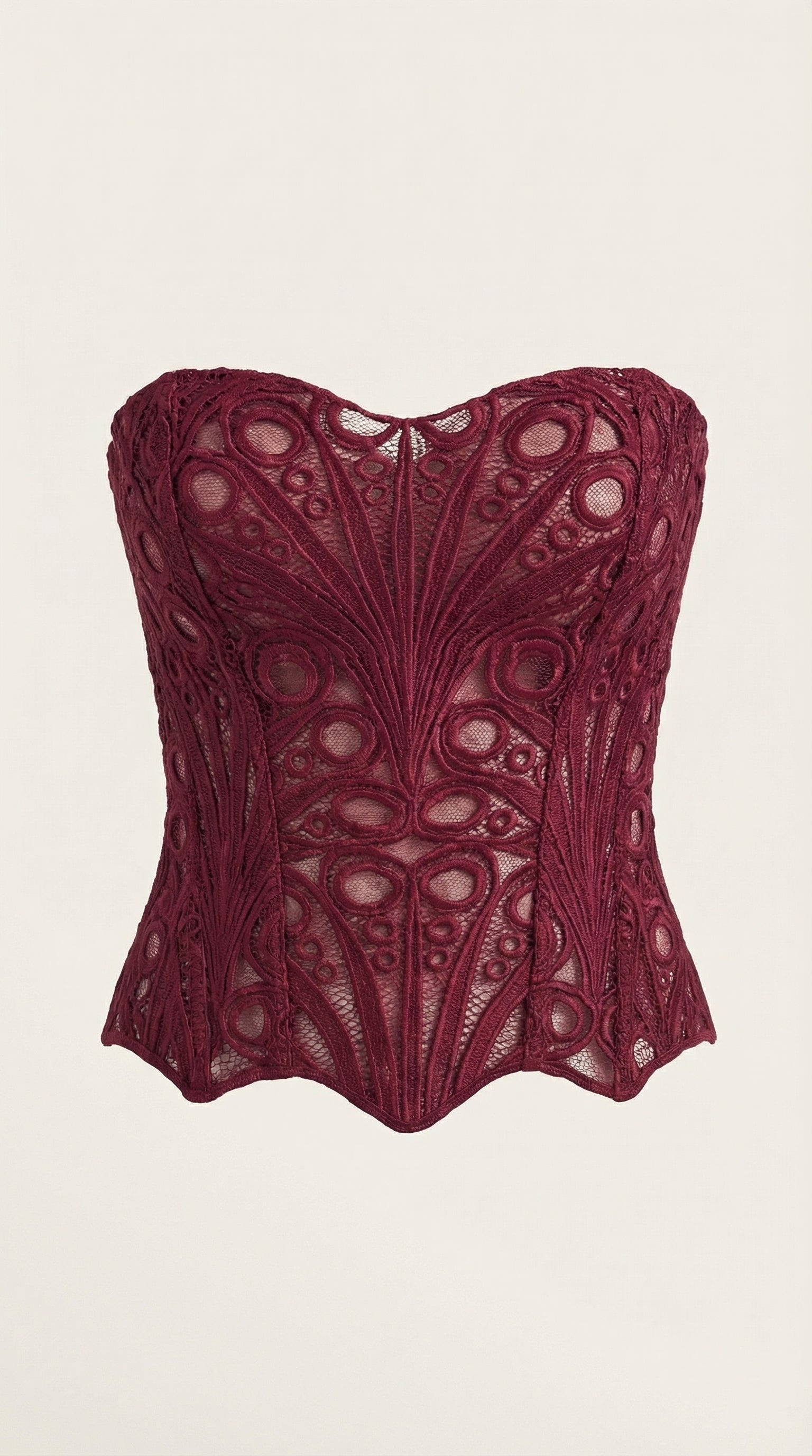 Lace Strapless Corset Top