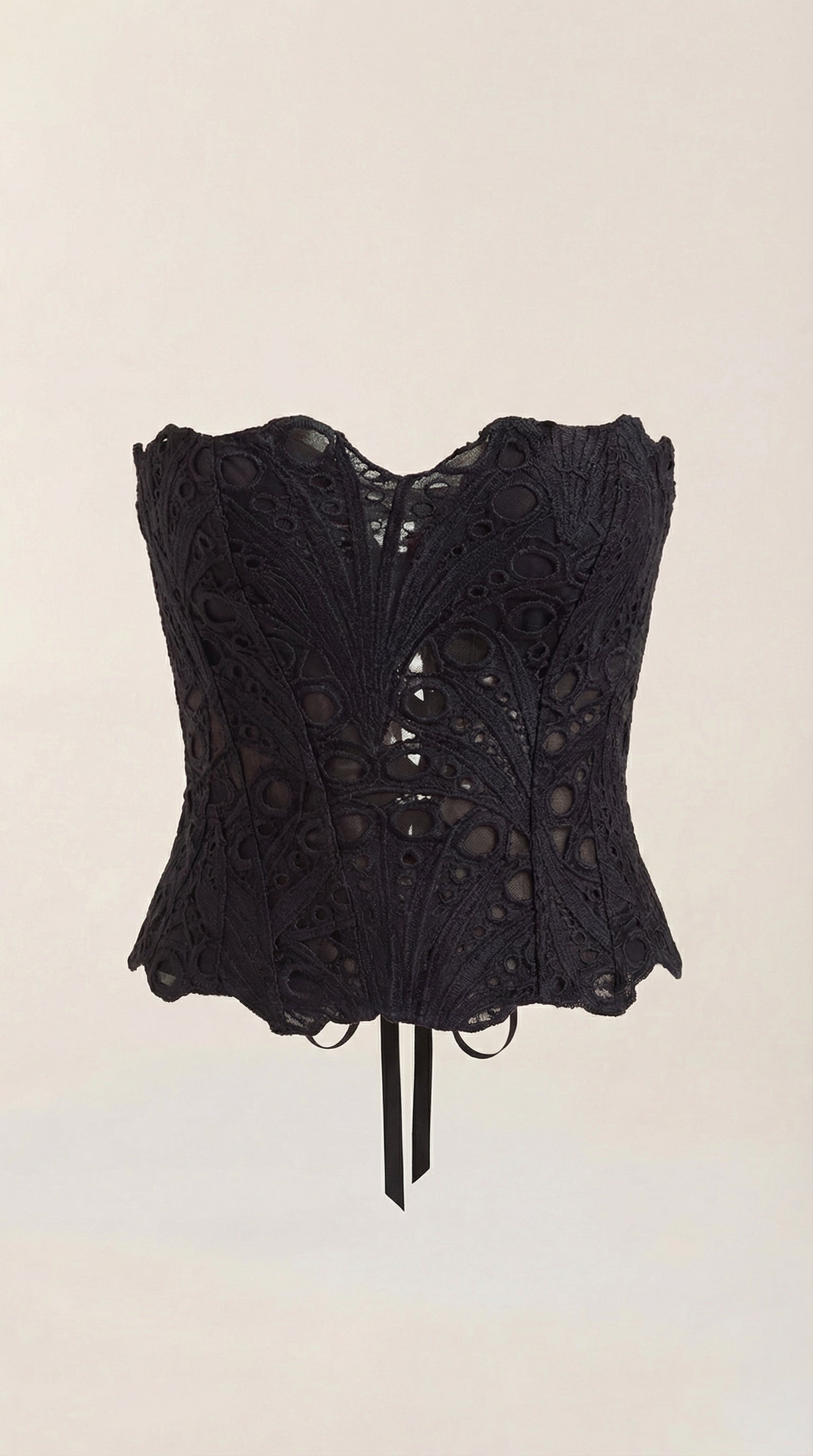 Lace Strapless Corset Top