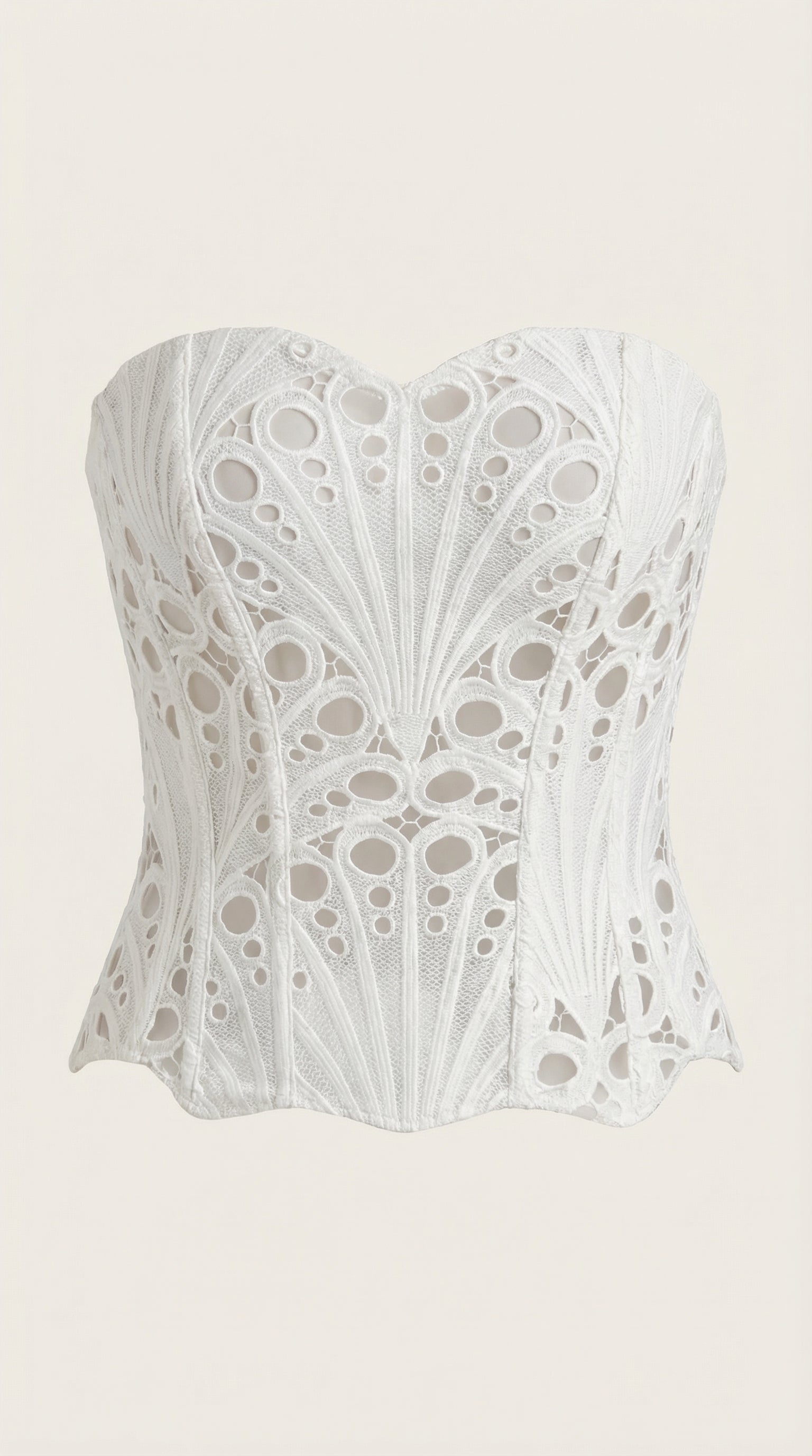 Lace Strapless Corset Top