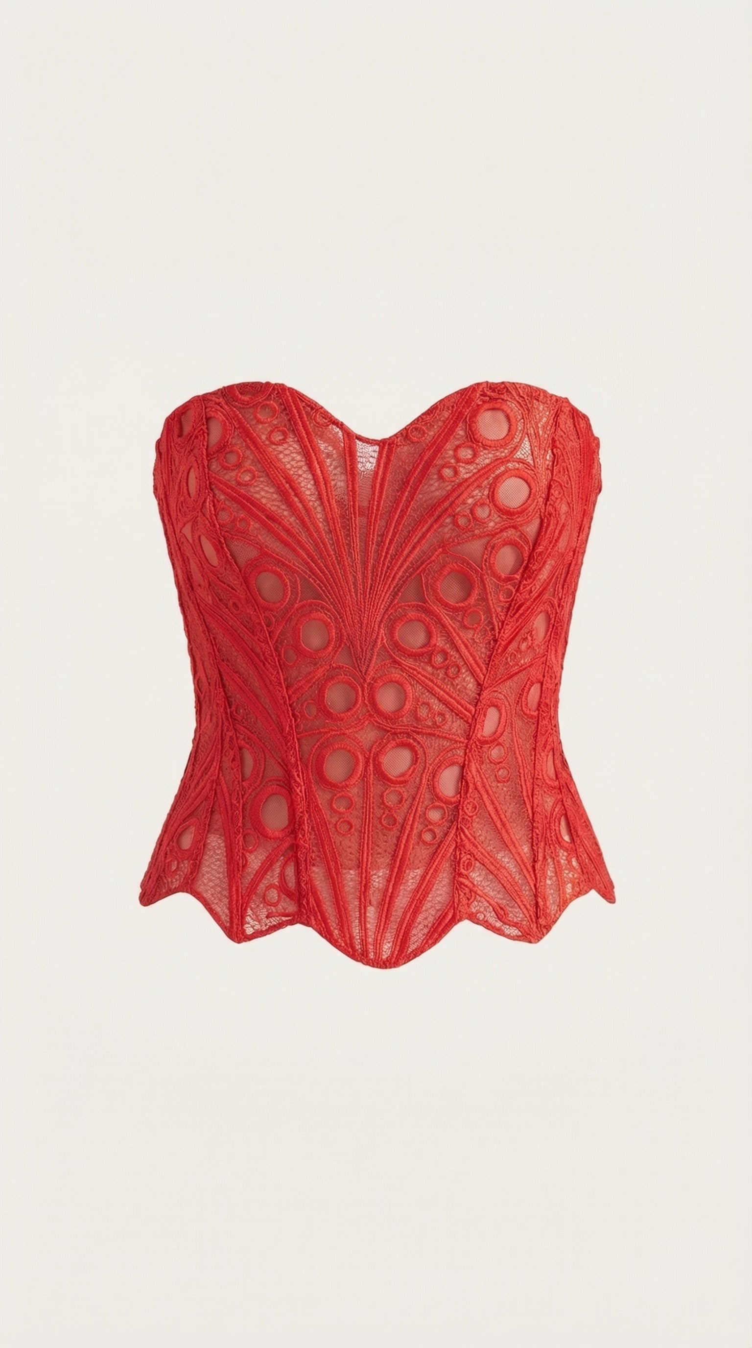Lace Strapless Corset Top