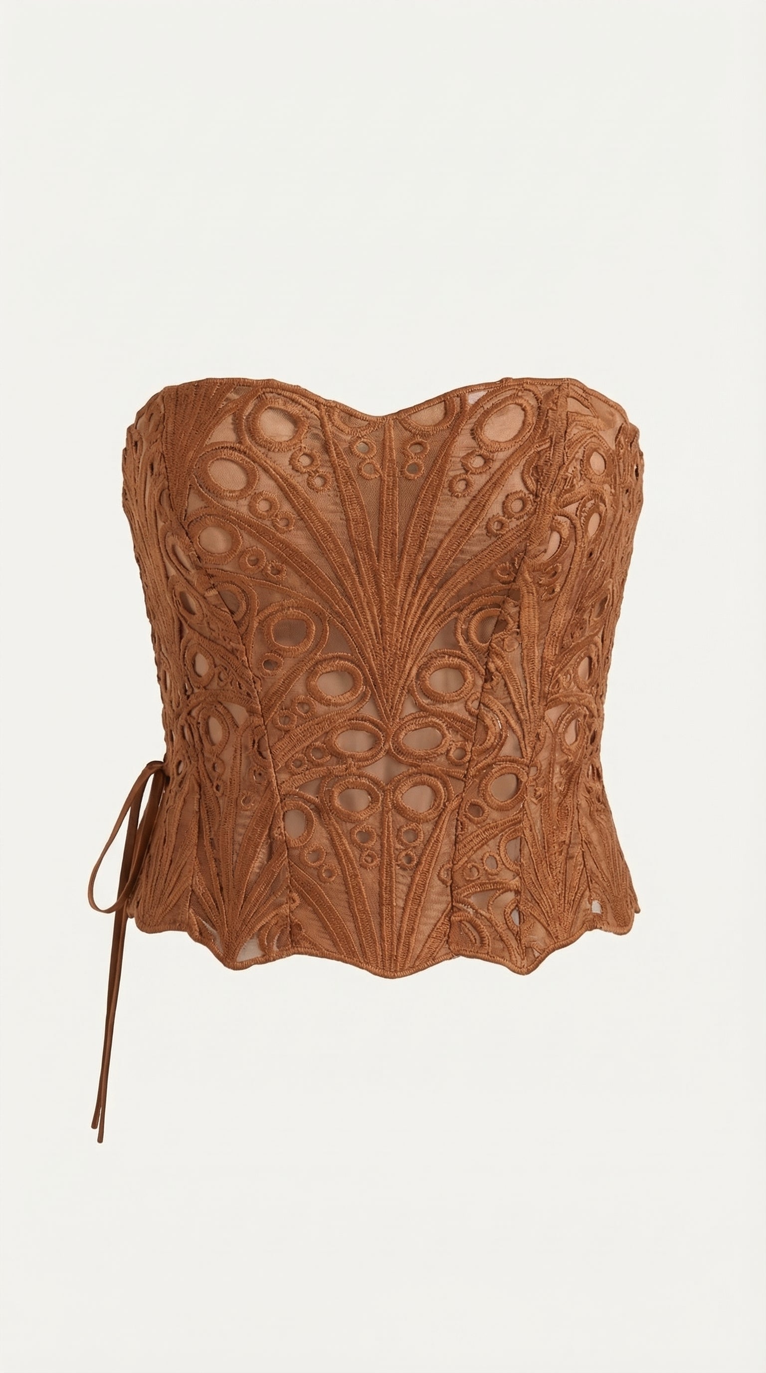 Lace Strapless Corset Top