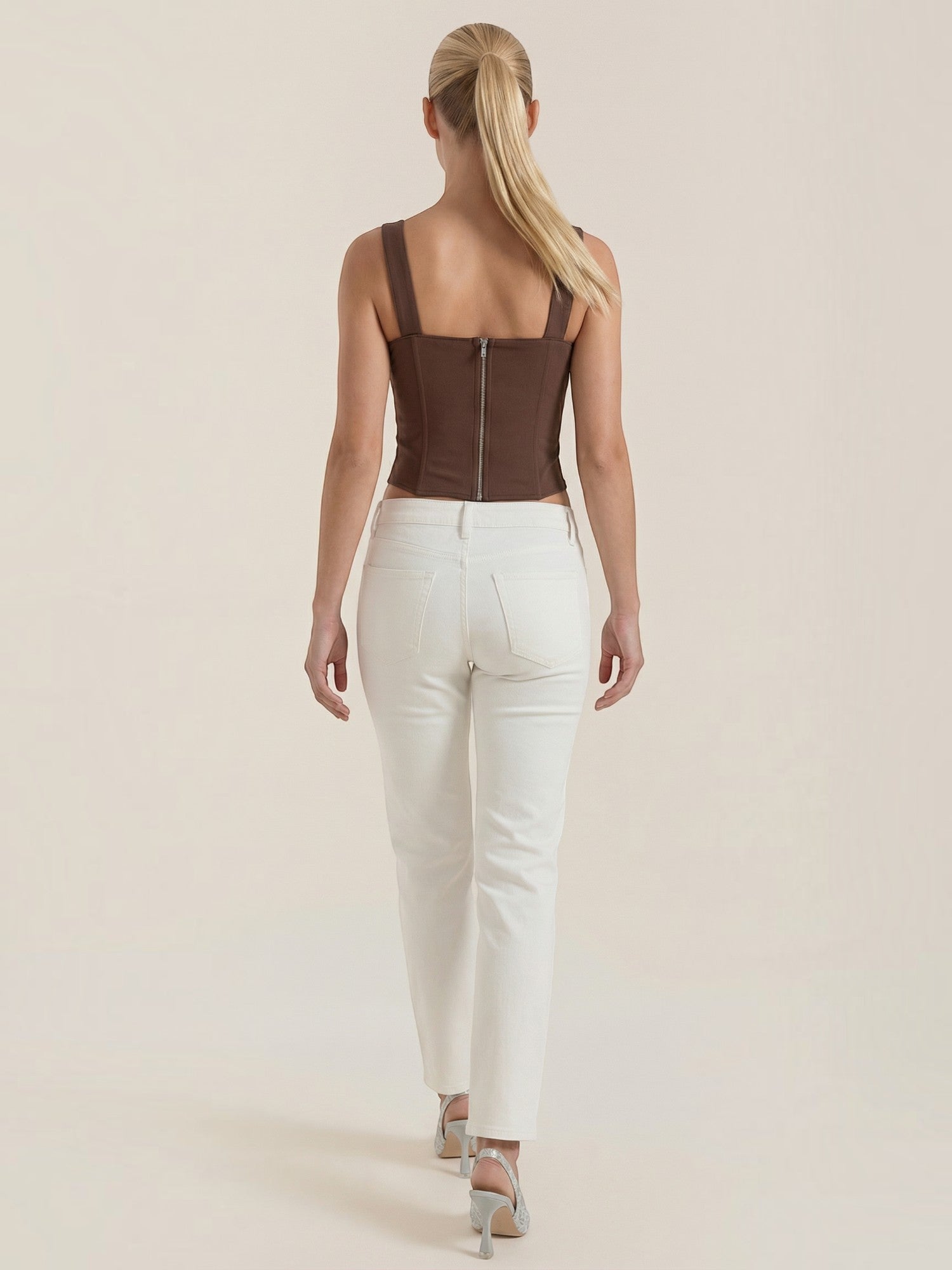 Square Neck Contour Tank Top