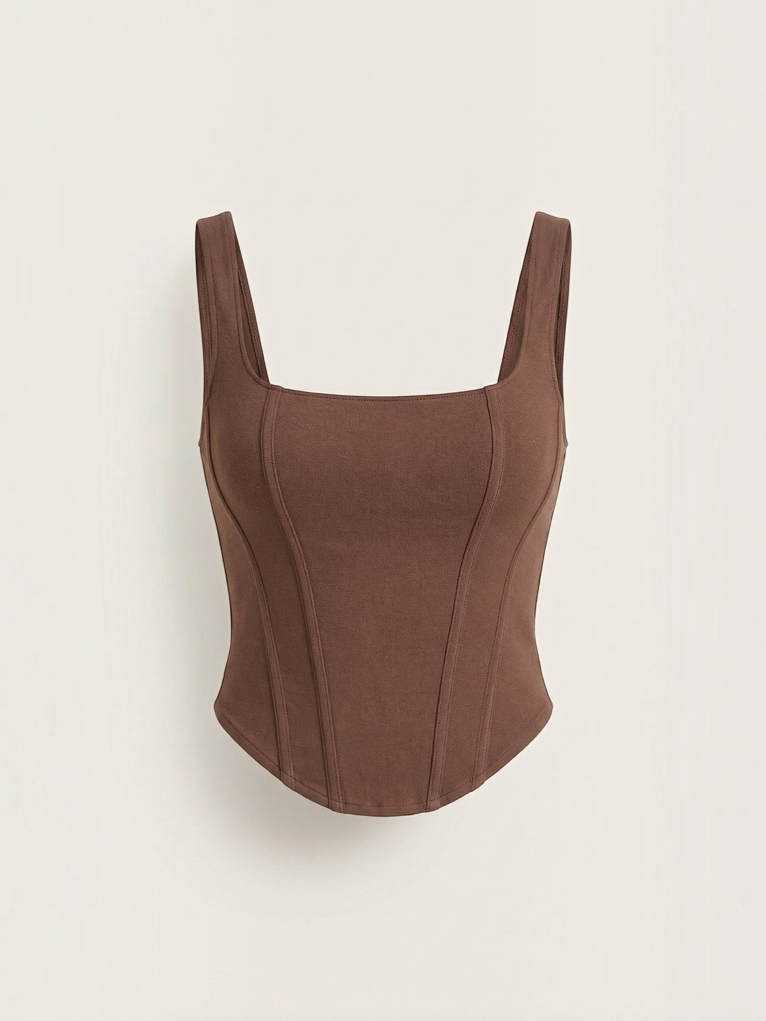 Square Neck Contour Tank Top