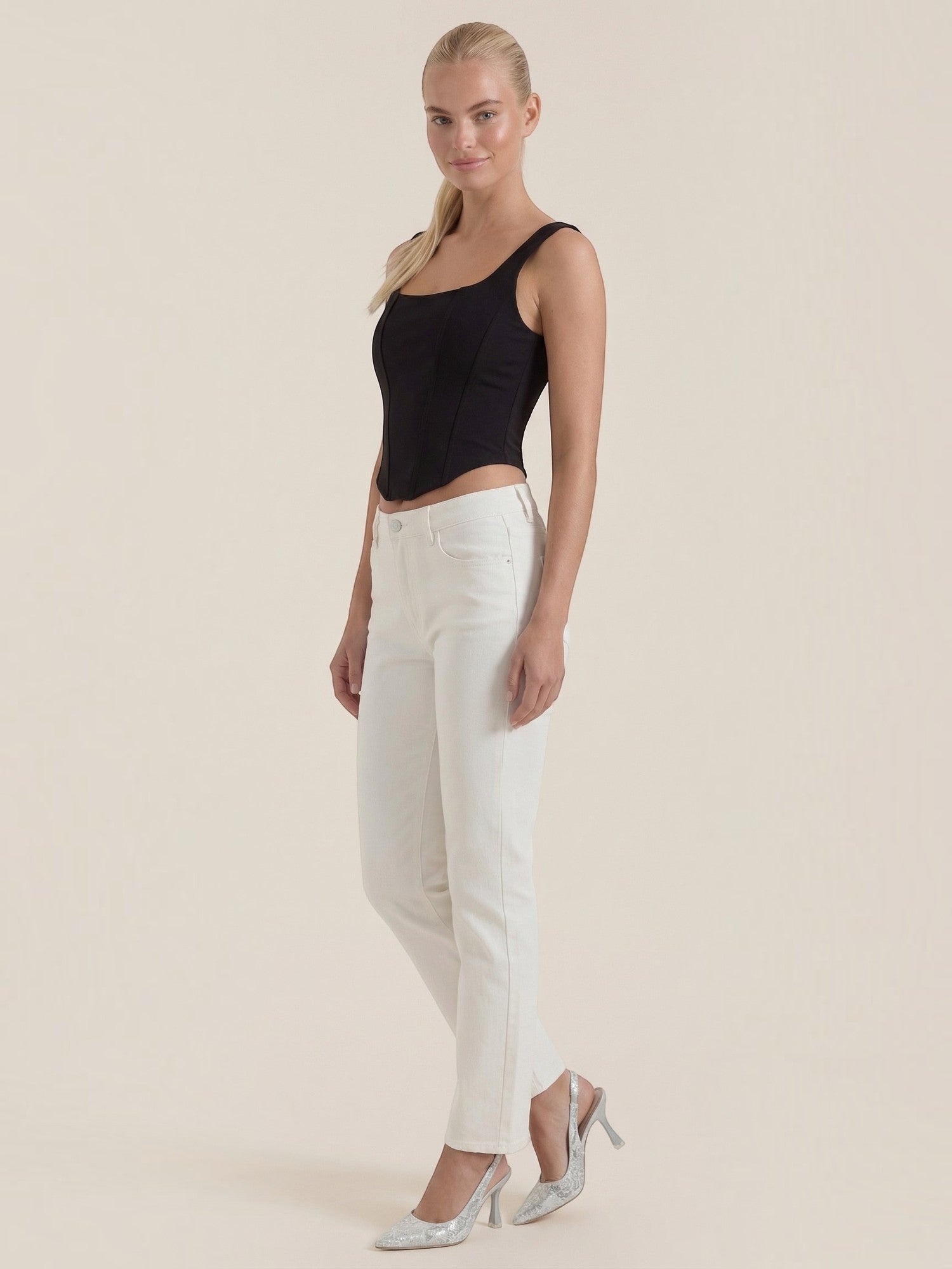 Square Neck Contour Tank Top