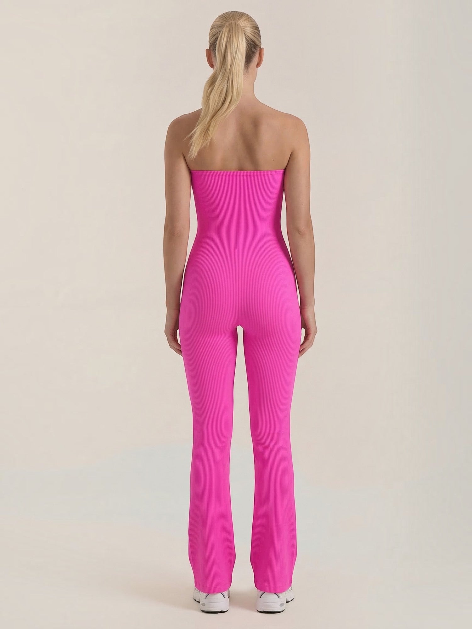 Strapless Flared Leg Jumpsuit