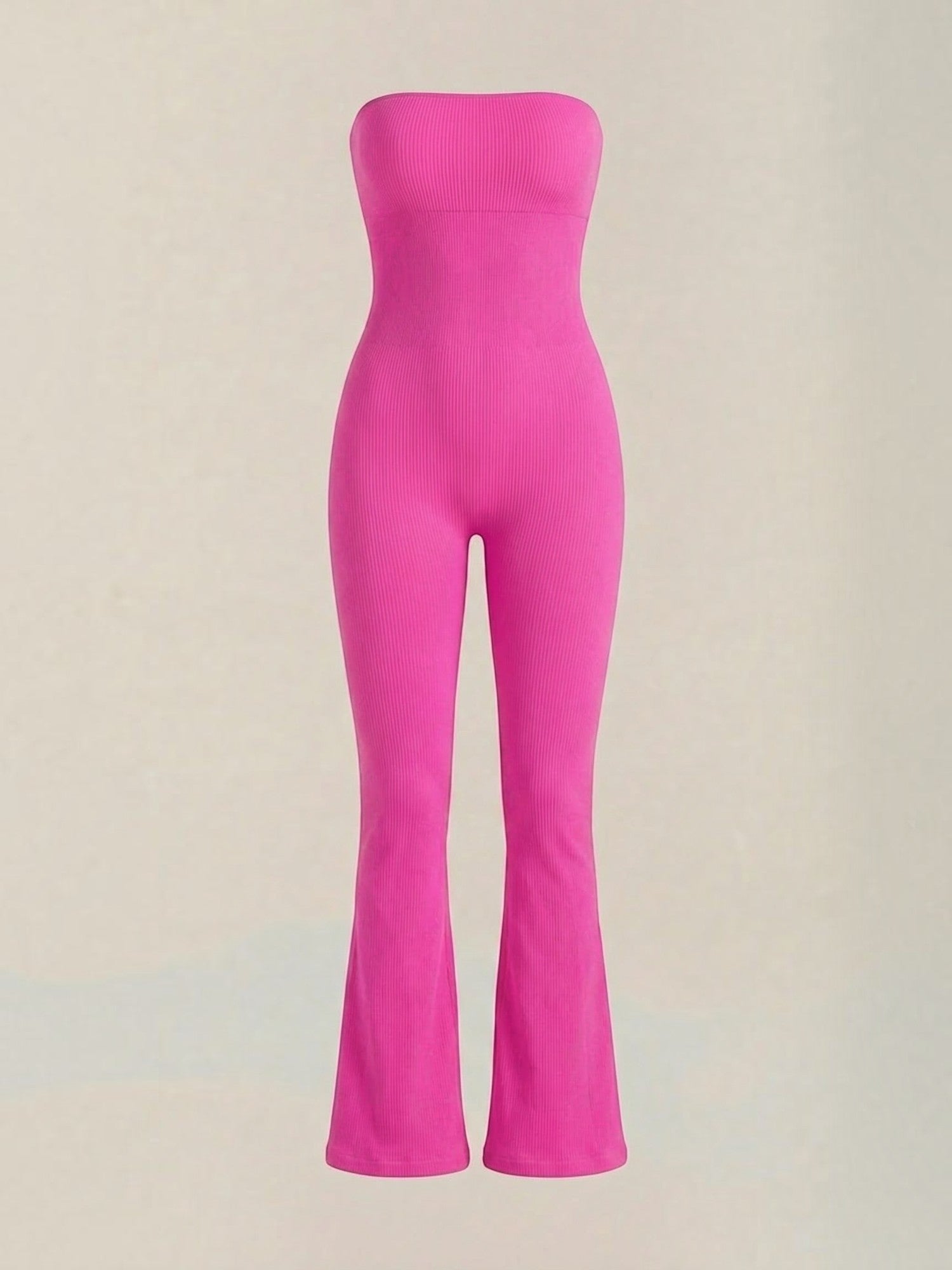 Strapless Flared Leg Jumpsuit