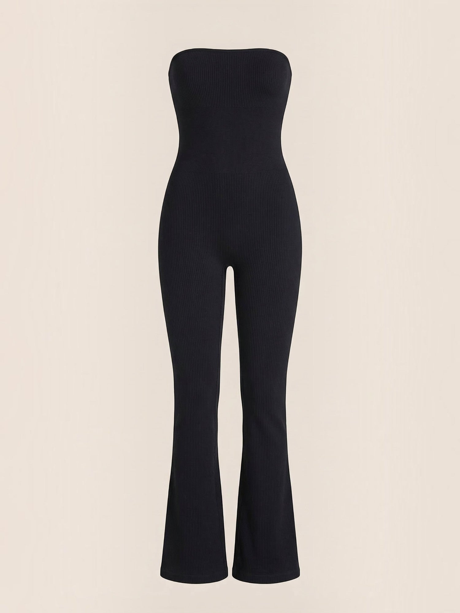 Strapless Flared Leg Jumpsuit