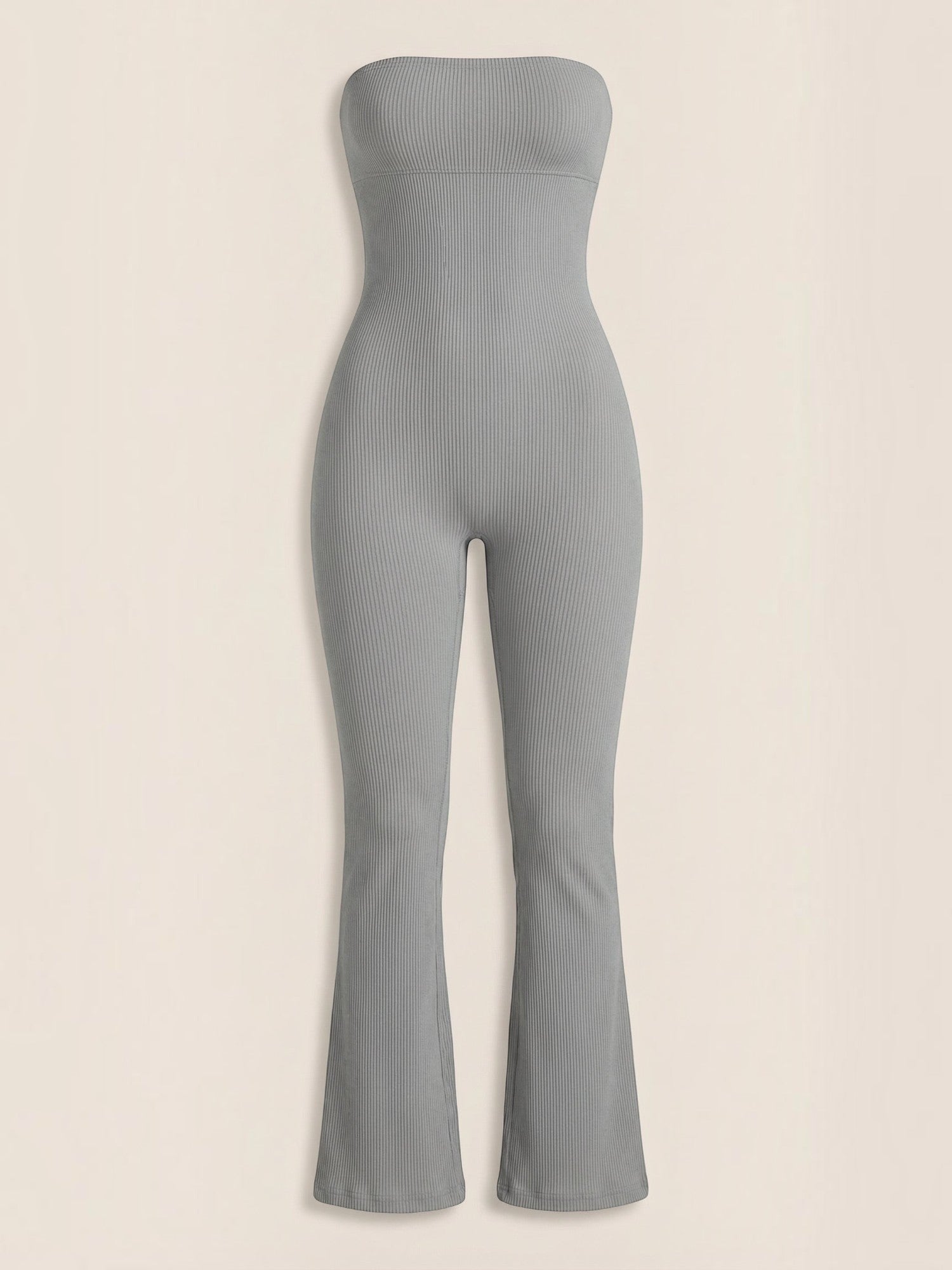 Strapless Flared Leg Jumpsuit