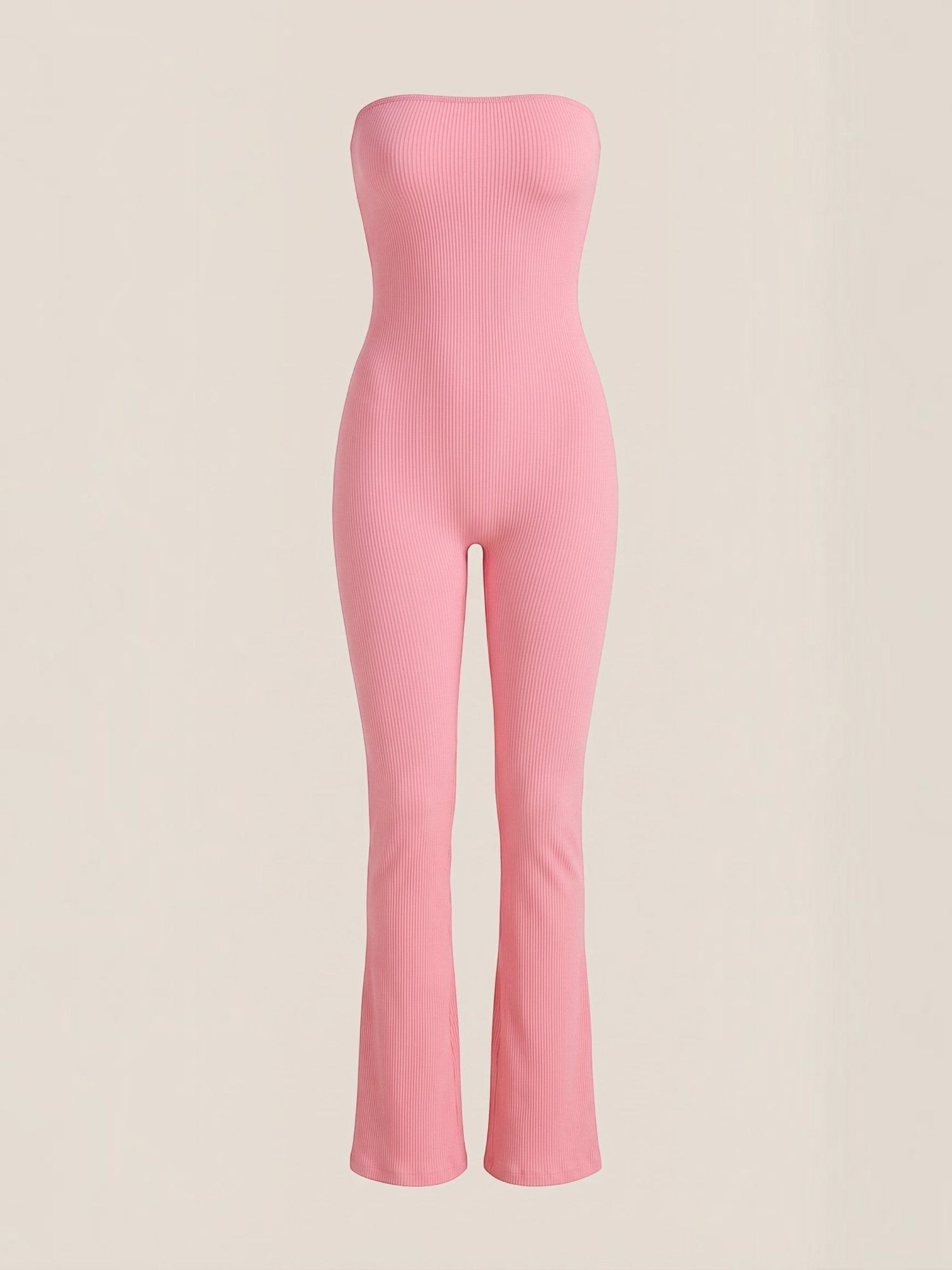 Strapless Flared Leg Jumpsuit
