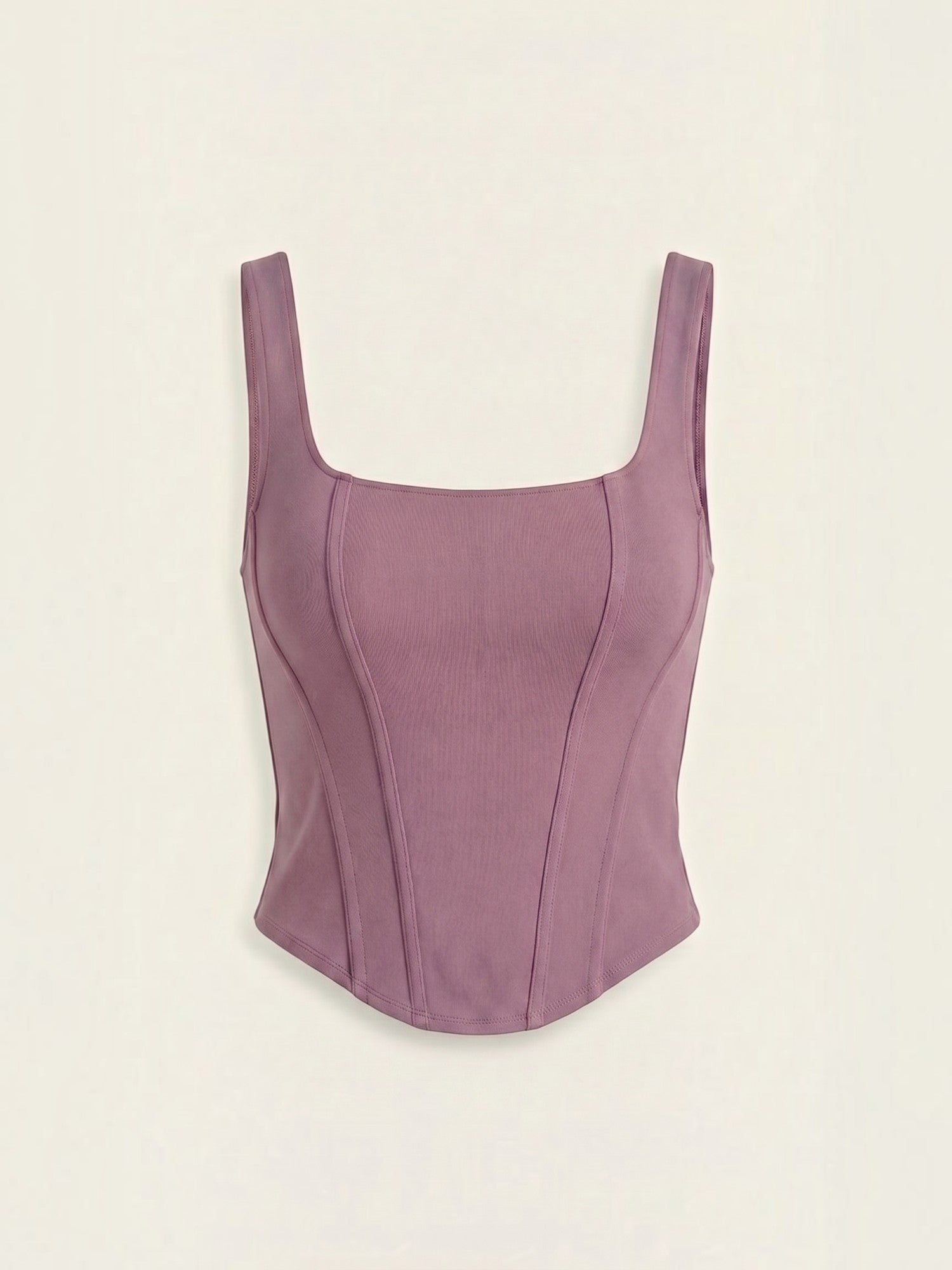 Square Neck Contour Tank Top