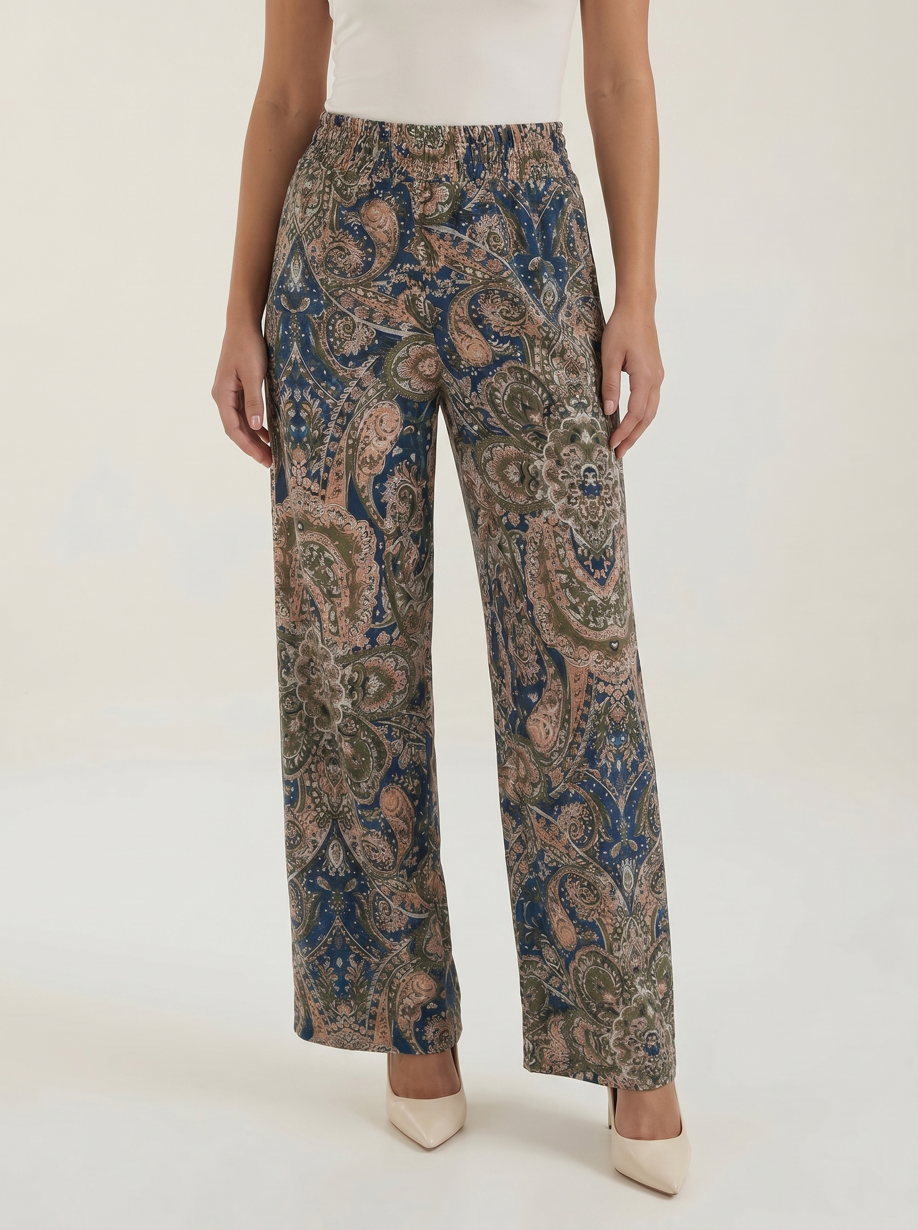 Paisley Wide Leg Pants