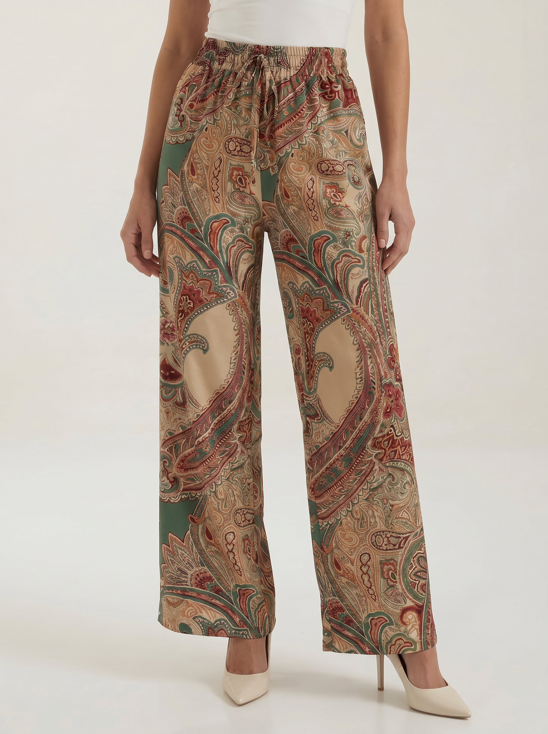 Paisley Wide Leg Pants