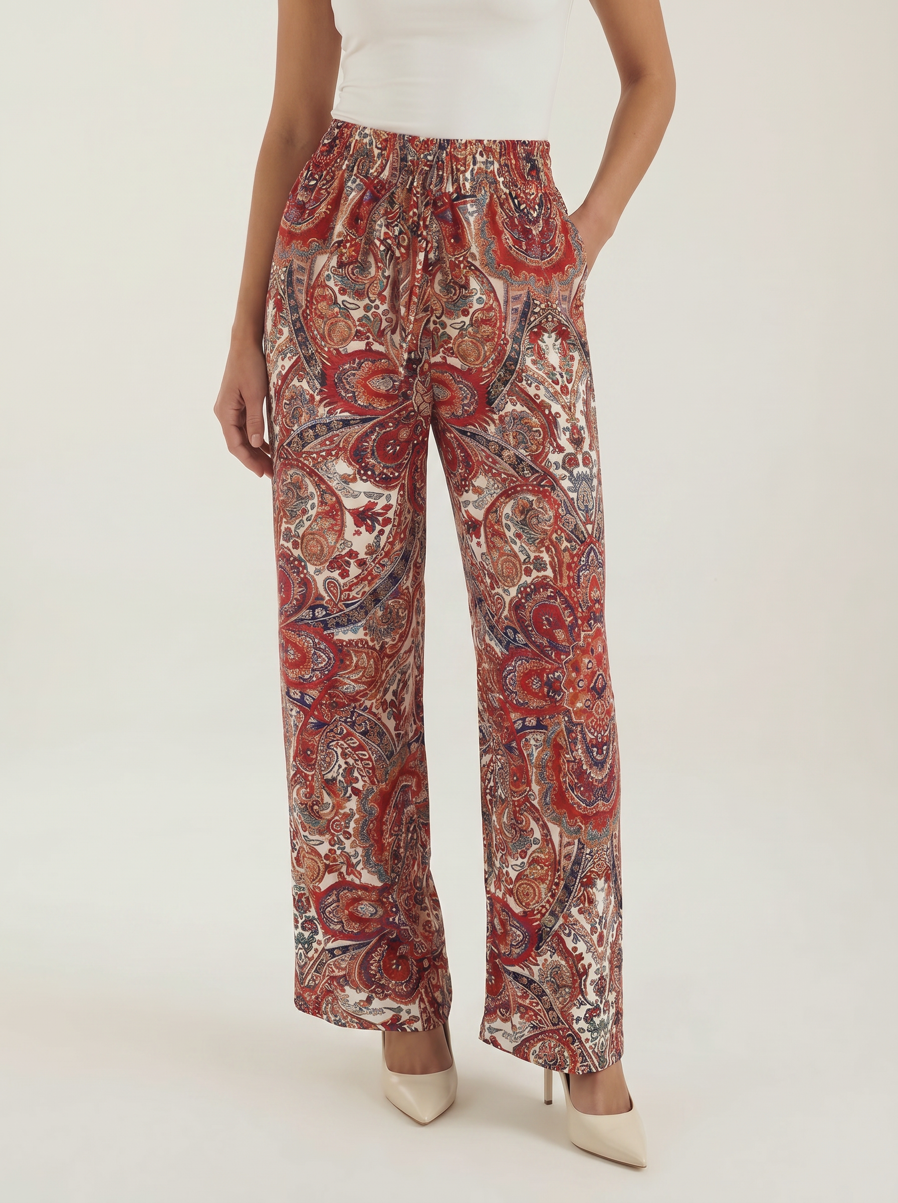 Paisley Wide Leg Pants
